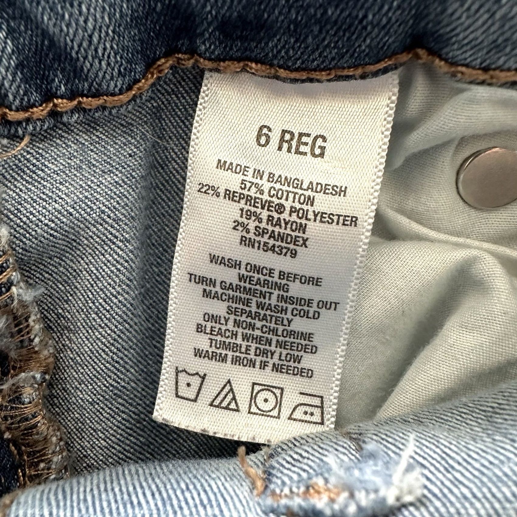 Vintage Aéropostale Jeans Womens 6 Reg 24x27 High Rise Jegging Distressed Blue Pants Jeans Women XS? Size 42" / US 20 - 6 Thumbnail