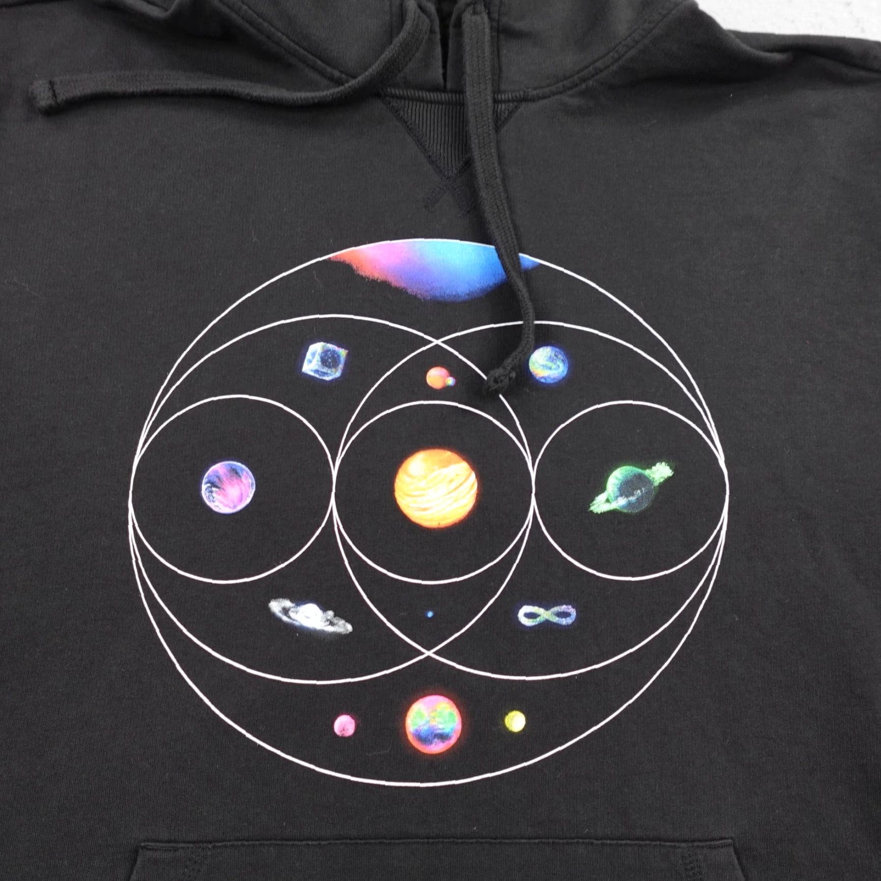 Vintage Coldplay Hoodie Mens 2XL Black Music Of The Spheres Pullover Concert Sweatshirt Size US XXL / EU 58 / 5 - 2 Thumbnail