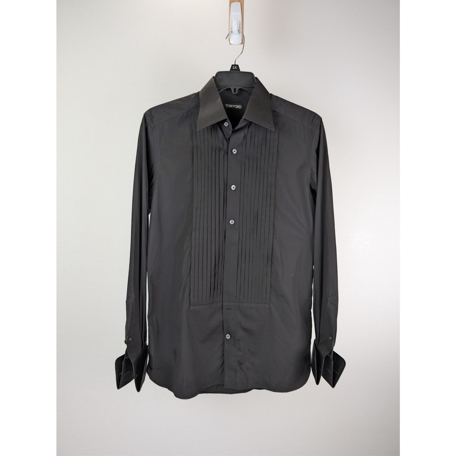 Tom Ford o1rshd1 CC20 Cocktail Voile slim-fit evening shirt in Black Size US M / EU 48-50 / 2 - 8 Thumbnail