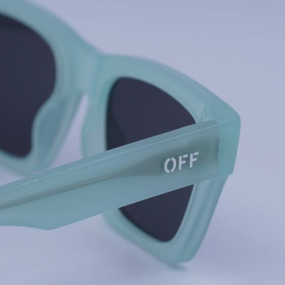 Off-White Off-White OERI13X VALDEZ 5307 Sunglasses Sage Square Frame Size ONE SIZE - 9 Thumbnail