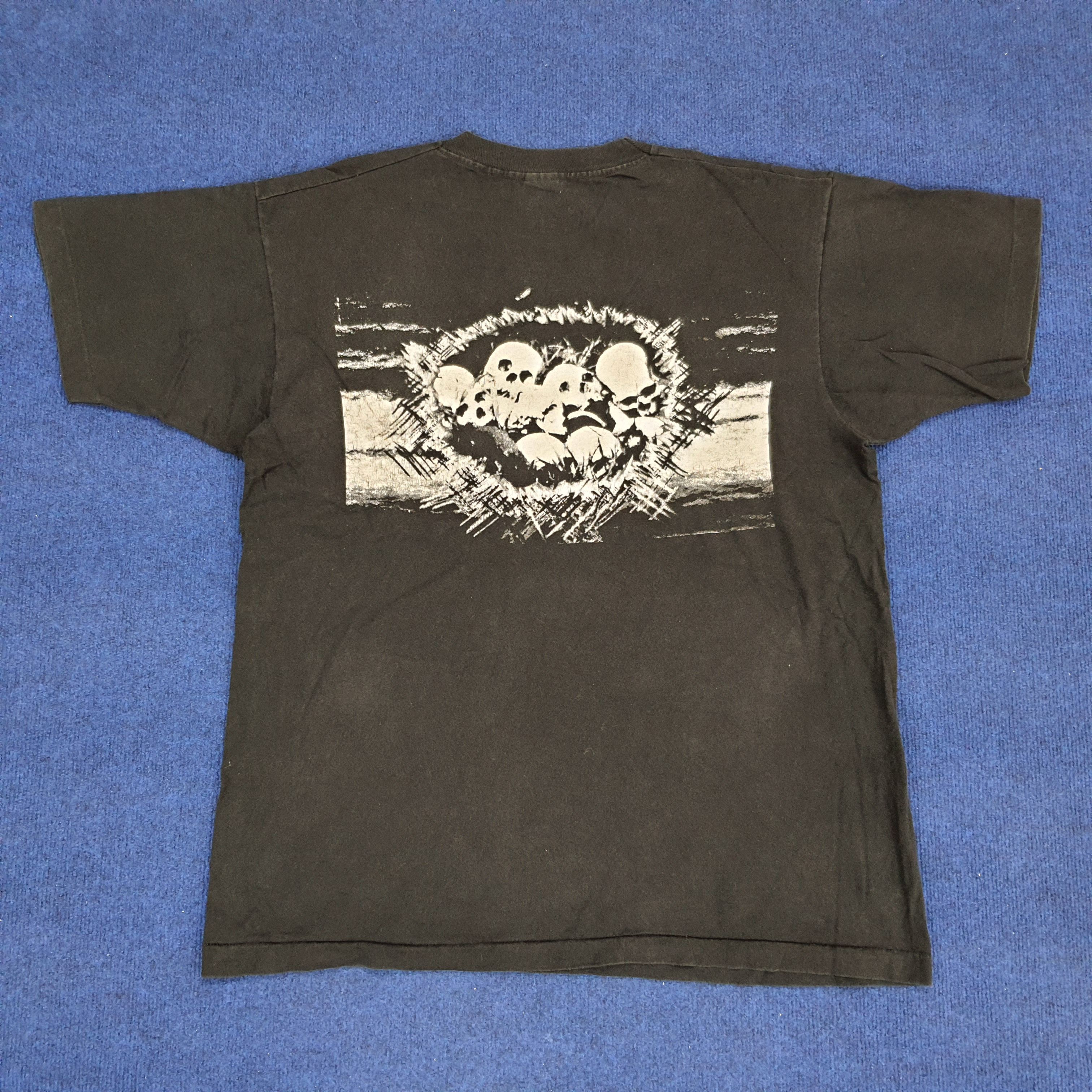 Band Tees × Vintage Vintage Skull Flux Punk Rock Band T-shirt Size US XL / EU 56 / 4 - 1 Thumbnail