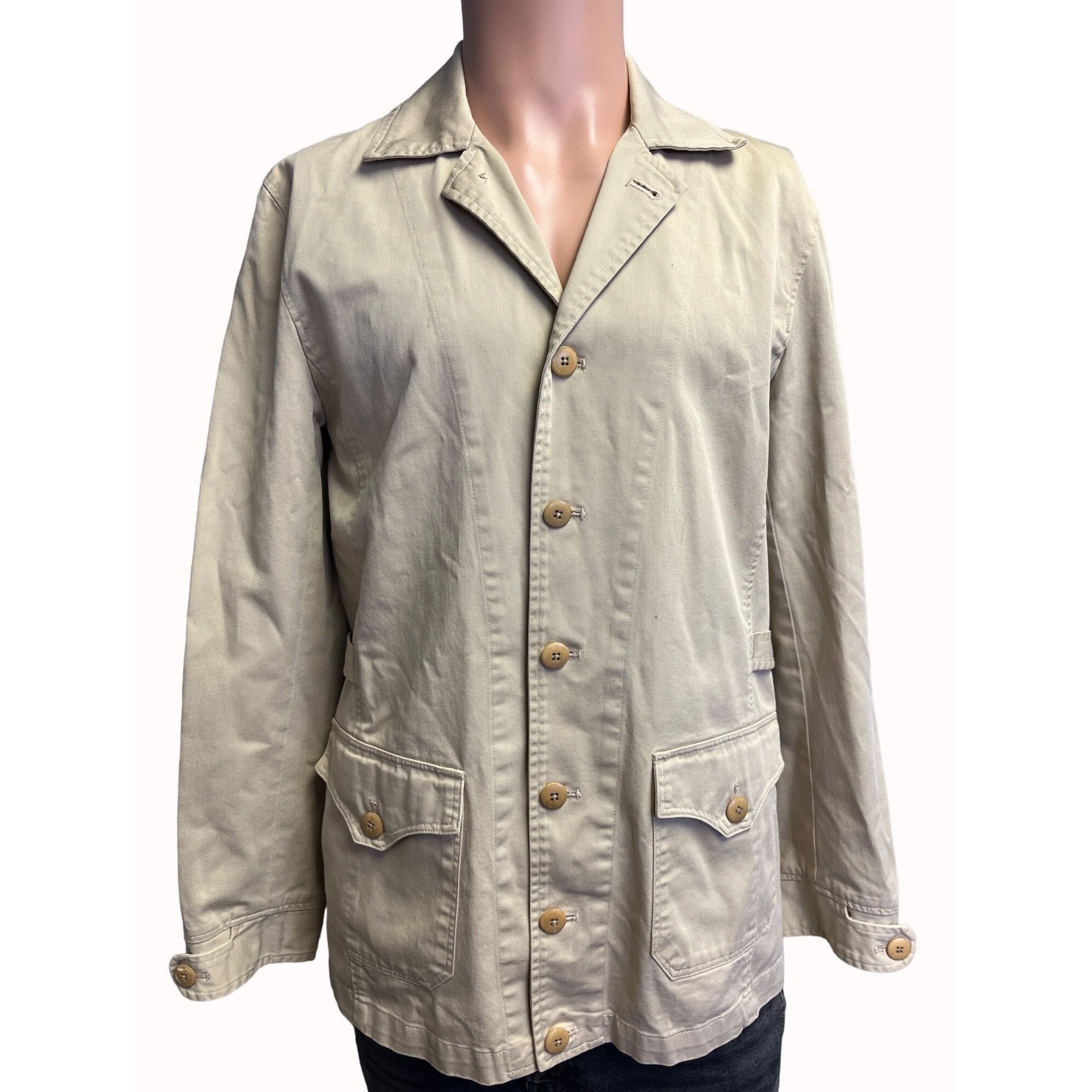 Ralph Lauren Ralph Ralph Lauren Men's Tan Buttoned Jacket Sz L SKU 5326 Size US L / EU 52-54 / 3 - 1 Thumbnail