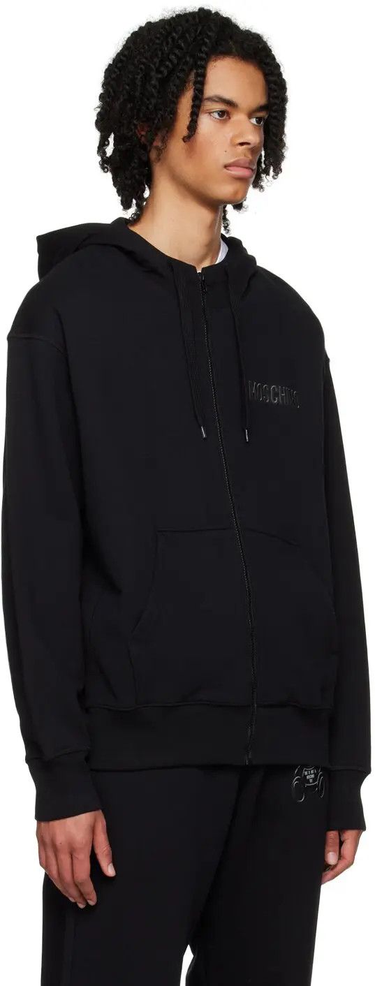 Moschino o1y0225 Logo Hoodie in Black Size US M / EU 48-50 / 2 - 2 Thumbnail