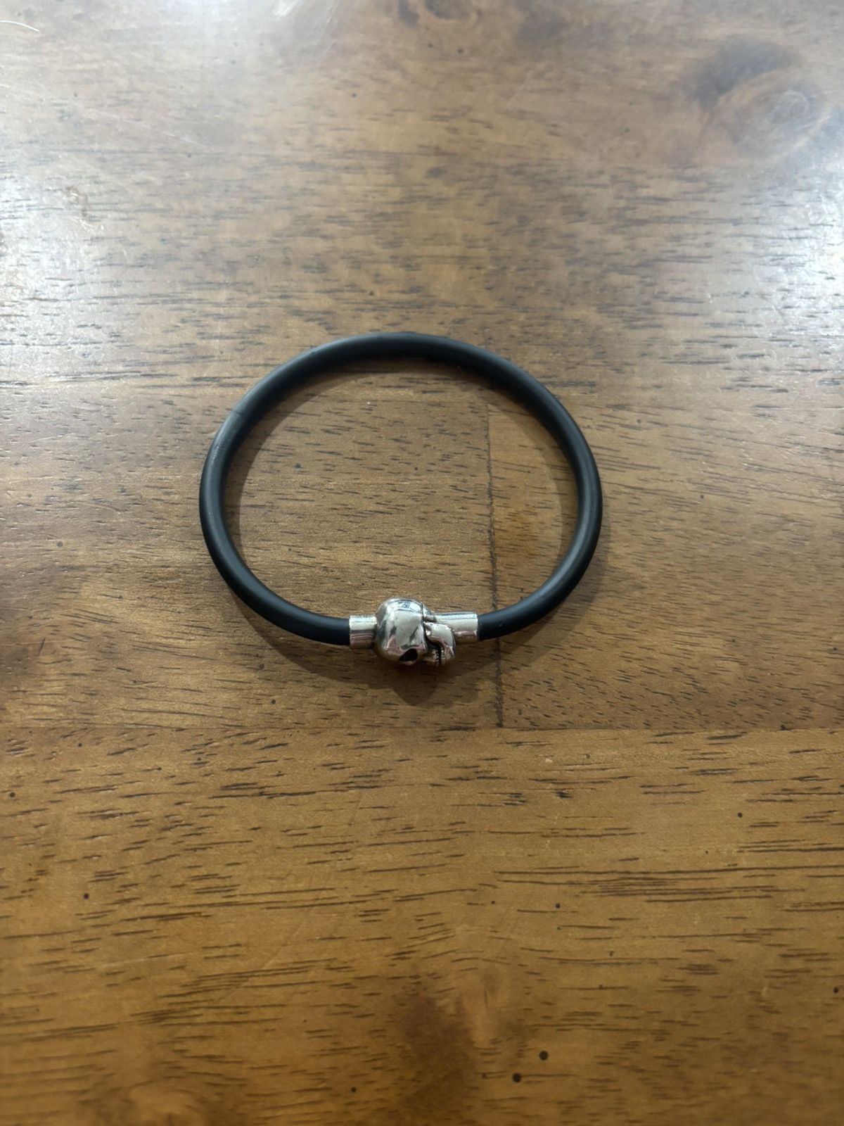 Alexander Mcqueen Rubber Cord Skull Bracelet