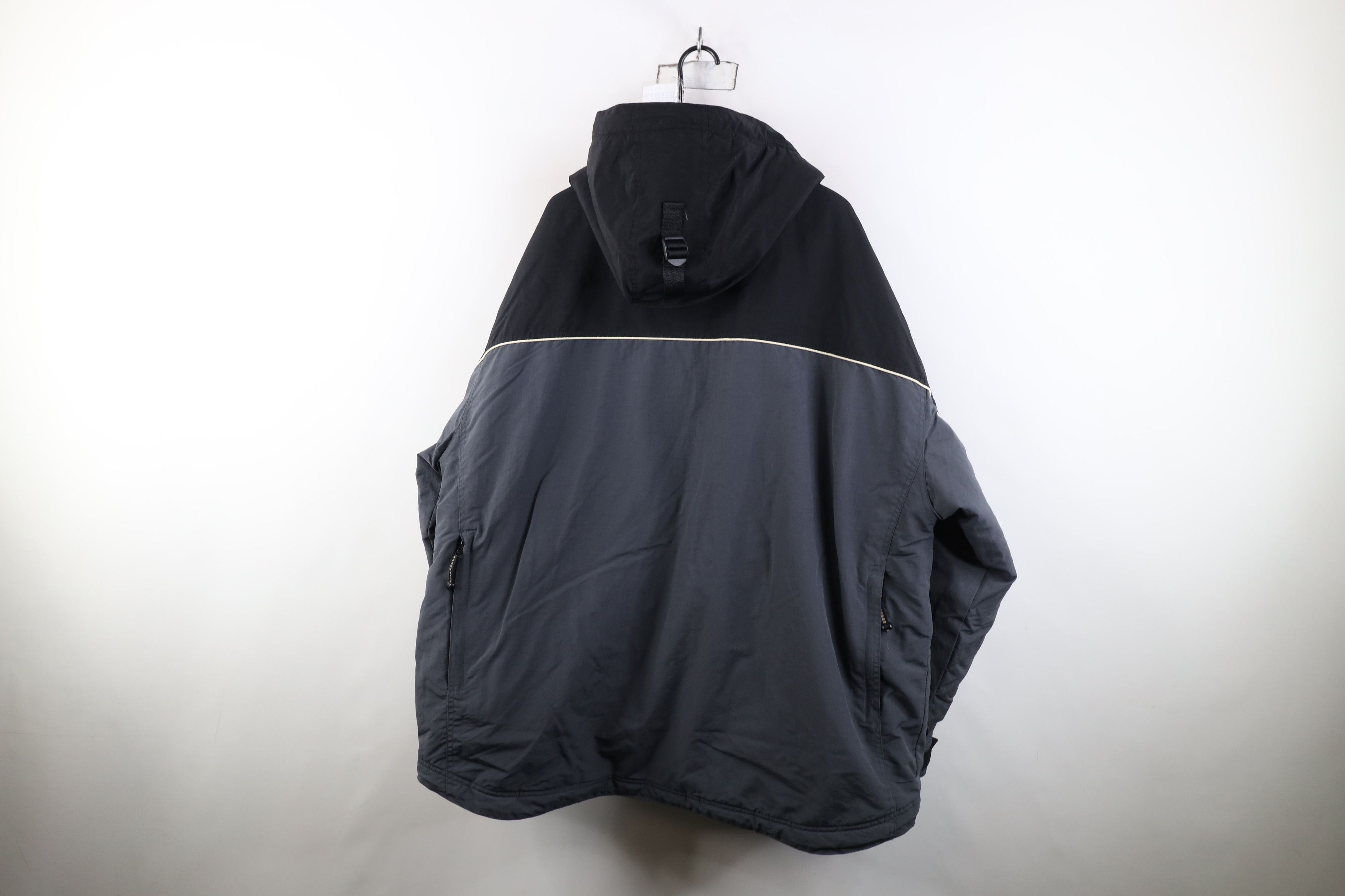 Gap Vintage 90s Gap Pile Fleece Lined Hooded Parka Jacket Gray Size US XXL / EU 58 / 5 - 15 Thumbnail