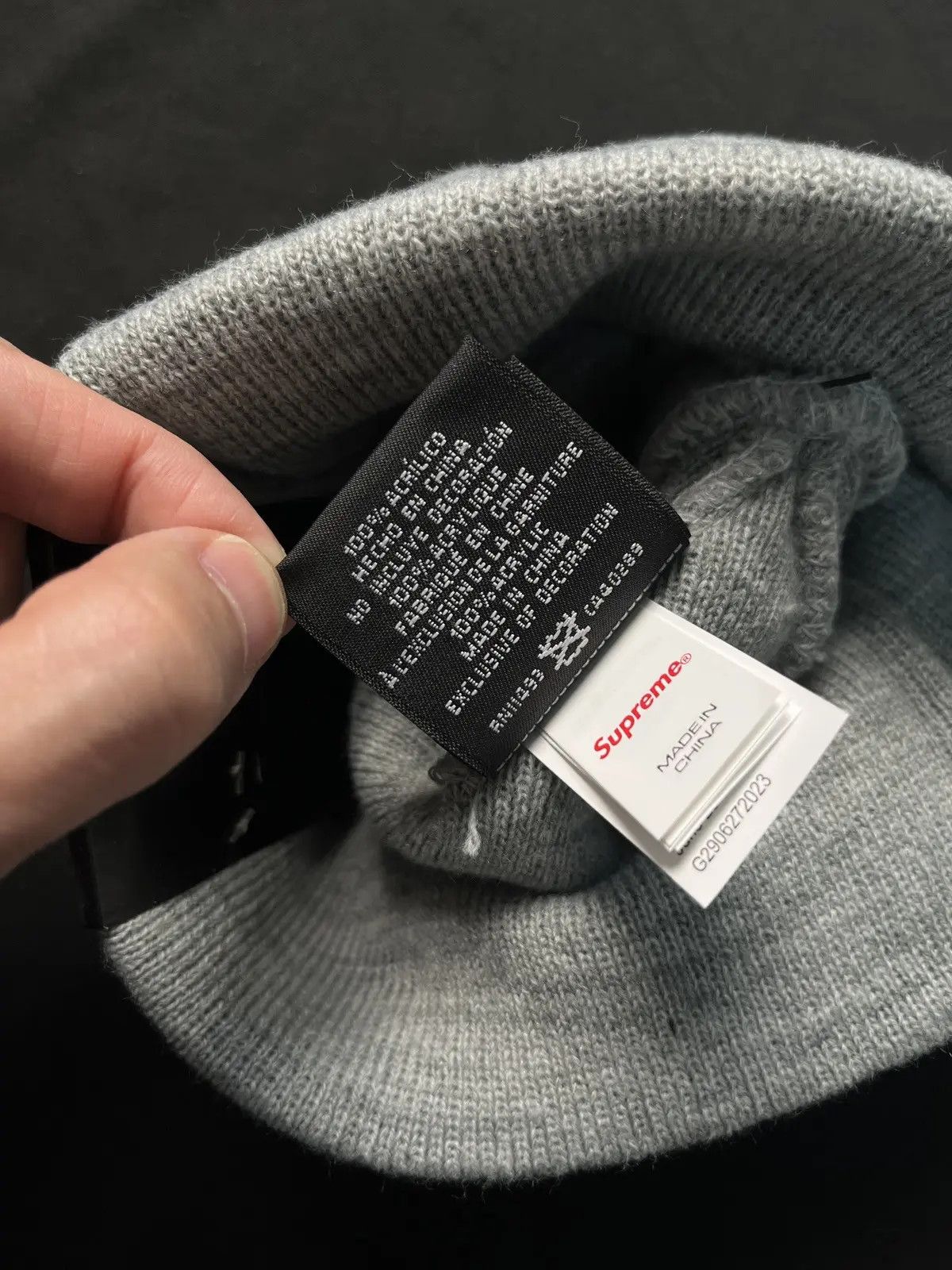 New Era × Supreme Deadstock Supreme New Era Box Logo Beanie Hats Gray OS Size ONE SIZE - 8 Thumbnail