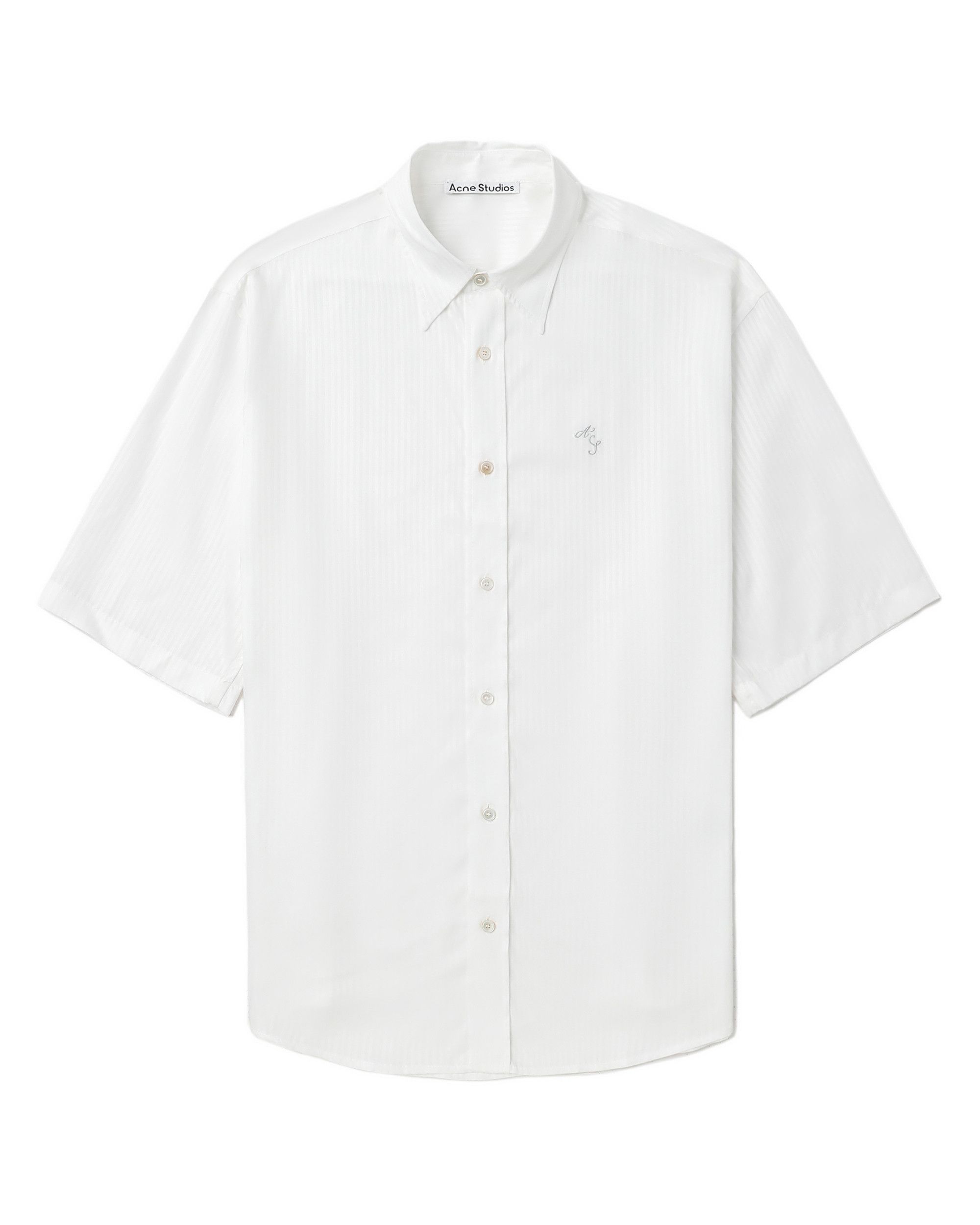Acne Studios Acne Studios Logo Embroidery Stripe Shirt Size US L / EU 52-54 / 3 - 1 Thumbnail
