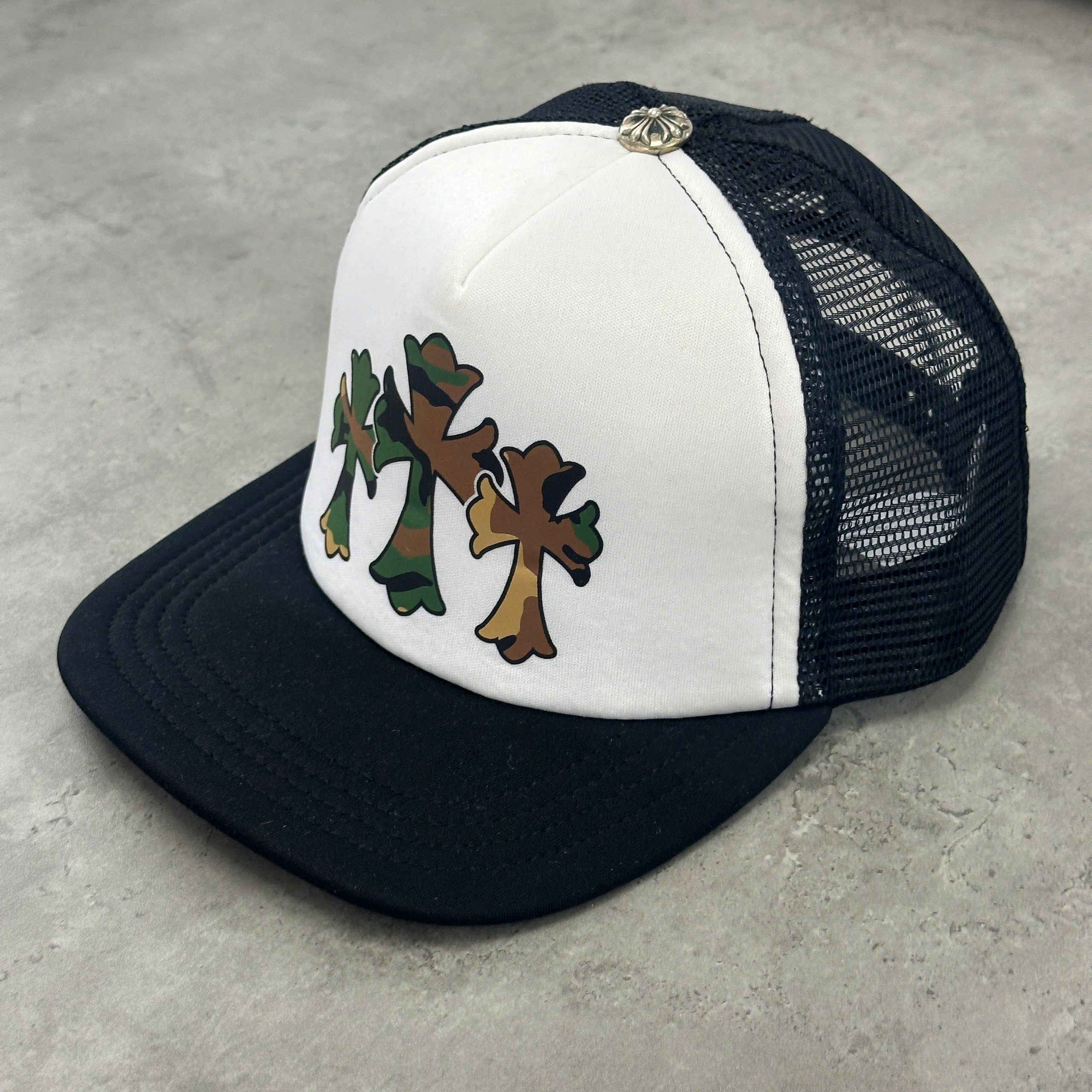 Chrome Hearts CHROME HEARTS Cemetery Trucker Hat WHITE/BLACK/CAMO Size ONE SIZE - 2 Thumbnail