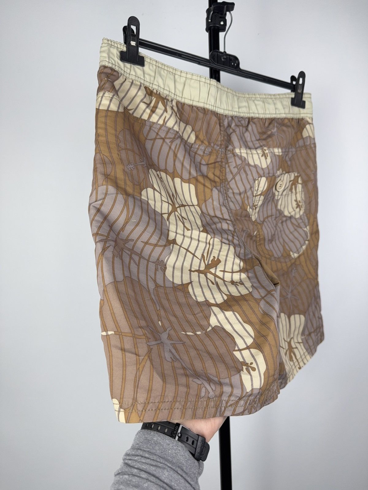Billabong × Vintage Vintage 00s Puma AOP Logo Y2K Japanese print Surf Shorts Size US 30 / EU 46 - 6 Thumbnail