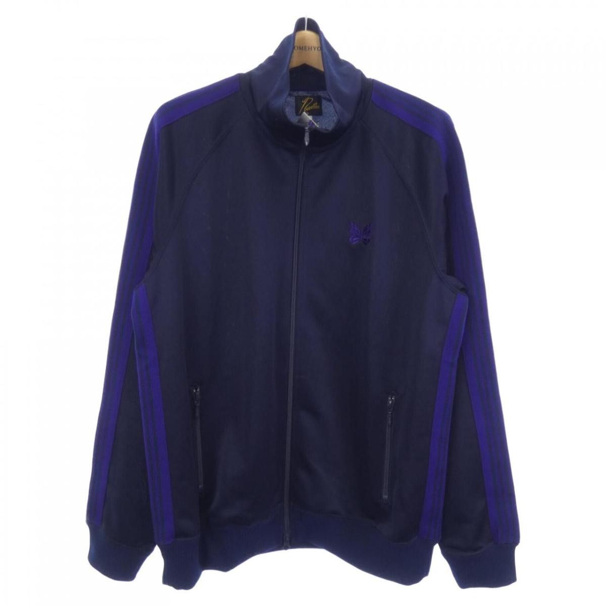Needles Jacket Blouson Zip Up Tape Design Navy Size US L / EU 52-54 / 3 - 1 Thumbnail