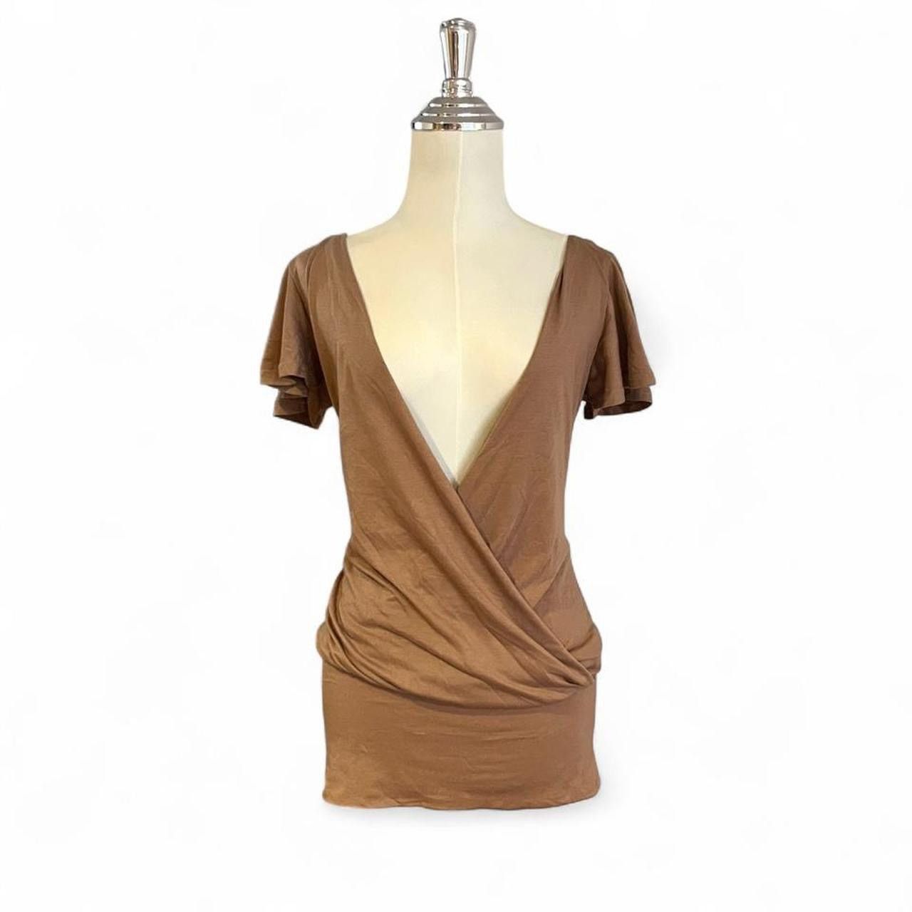 Other Y2K Gyaru Japanese brand Cecil McBee brown wrap top/dress Size M / US 6-8 / IT 42-44 - 3 Thumbnail