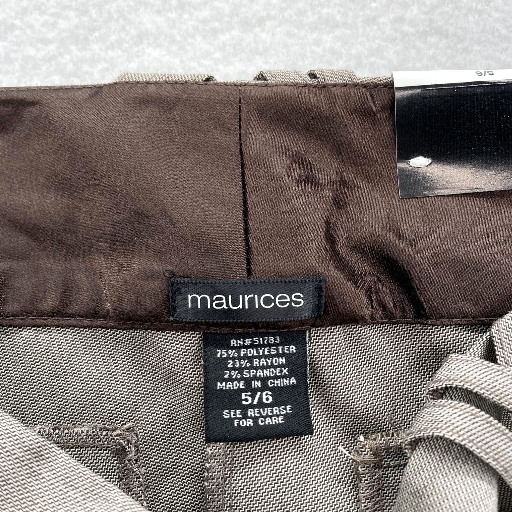 Vintage Maurices Pants Womens 5/6 Gray Modern Dress Slacks Wide Leg Career Office NWT Size 28" / US 6 / IT 42 - 4 Thumbnail