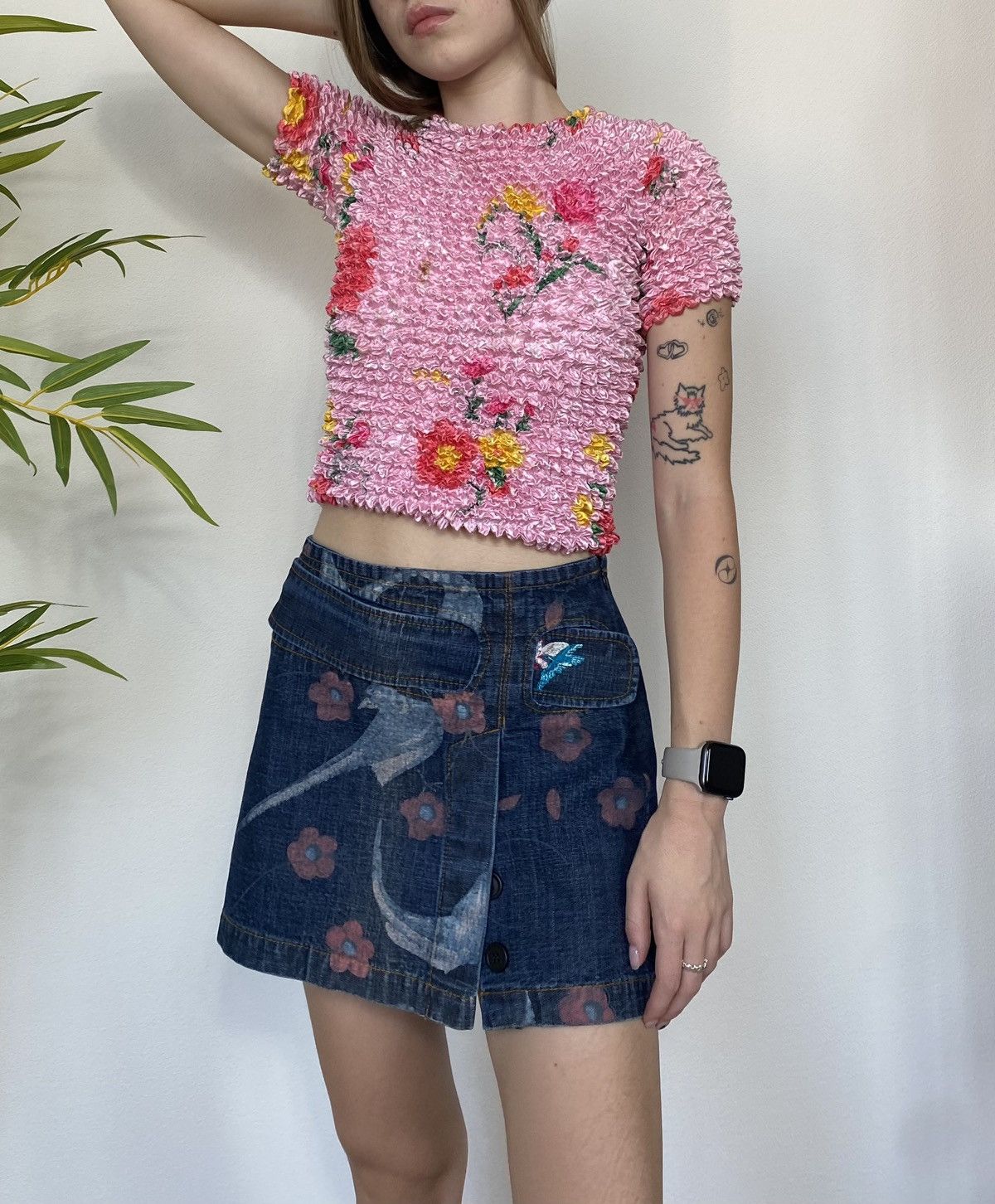 Vintage SHIBORI SRIDER POPCORN MESH TOP DOUBLET STYLE Size ONE SIZE - 2 Thumbnail