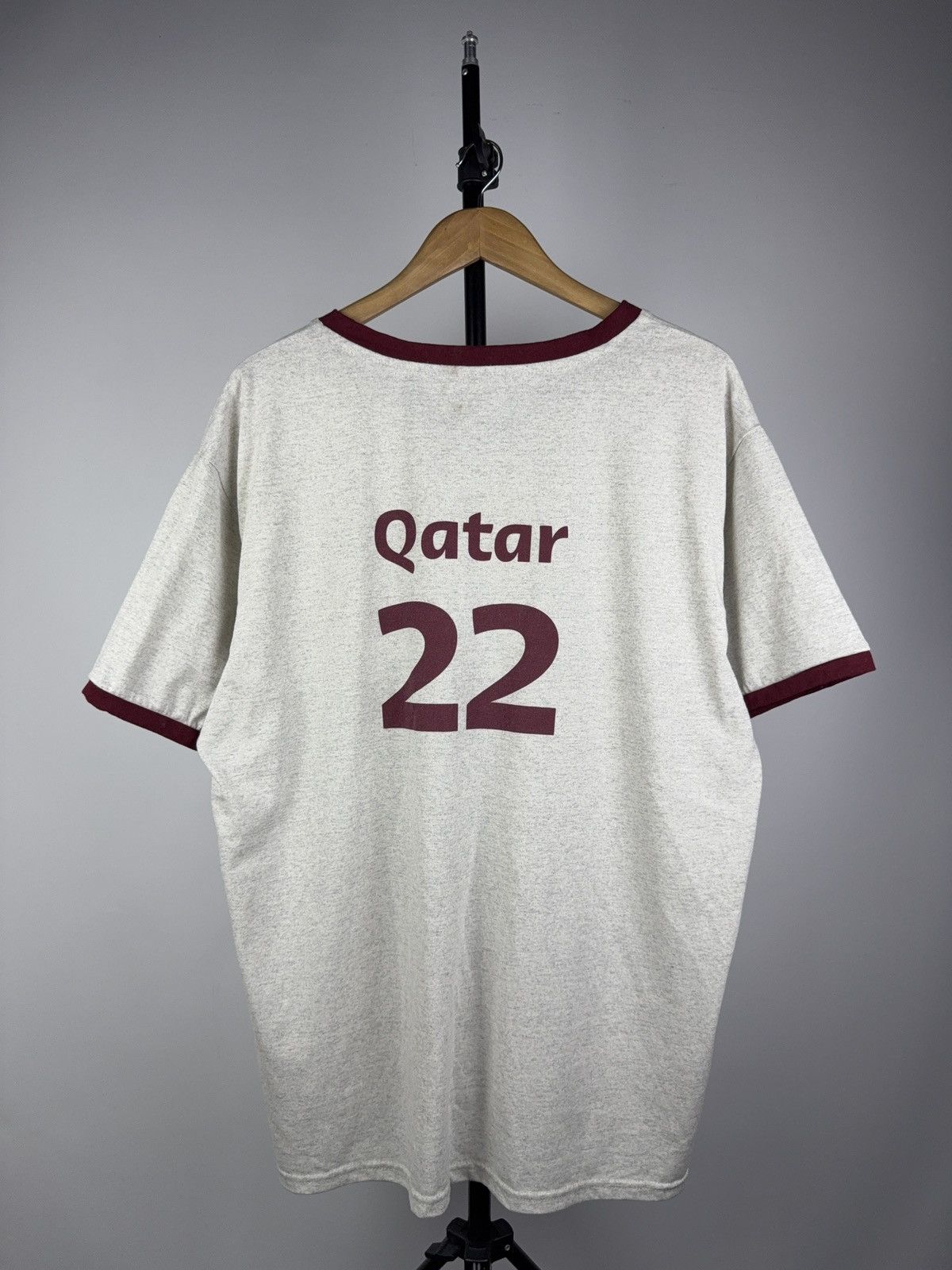 Vintage FIFA World Cup 2022 QATAR Airways Official Tee Shirt Size US L / EU 52-54 / 3 - 7 Thumbnail