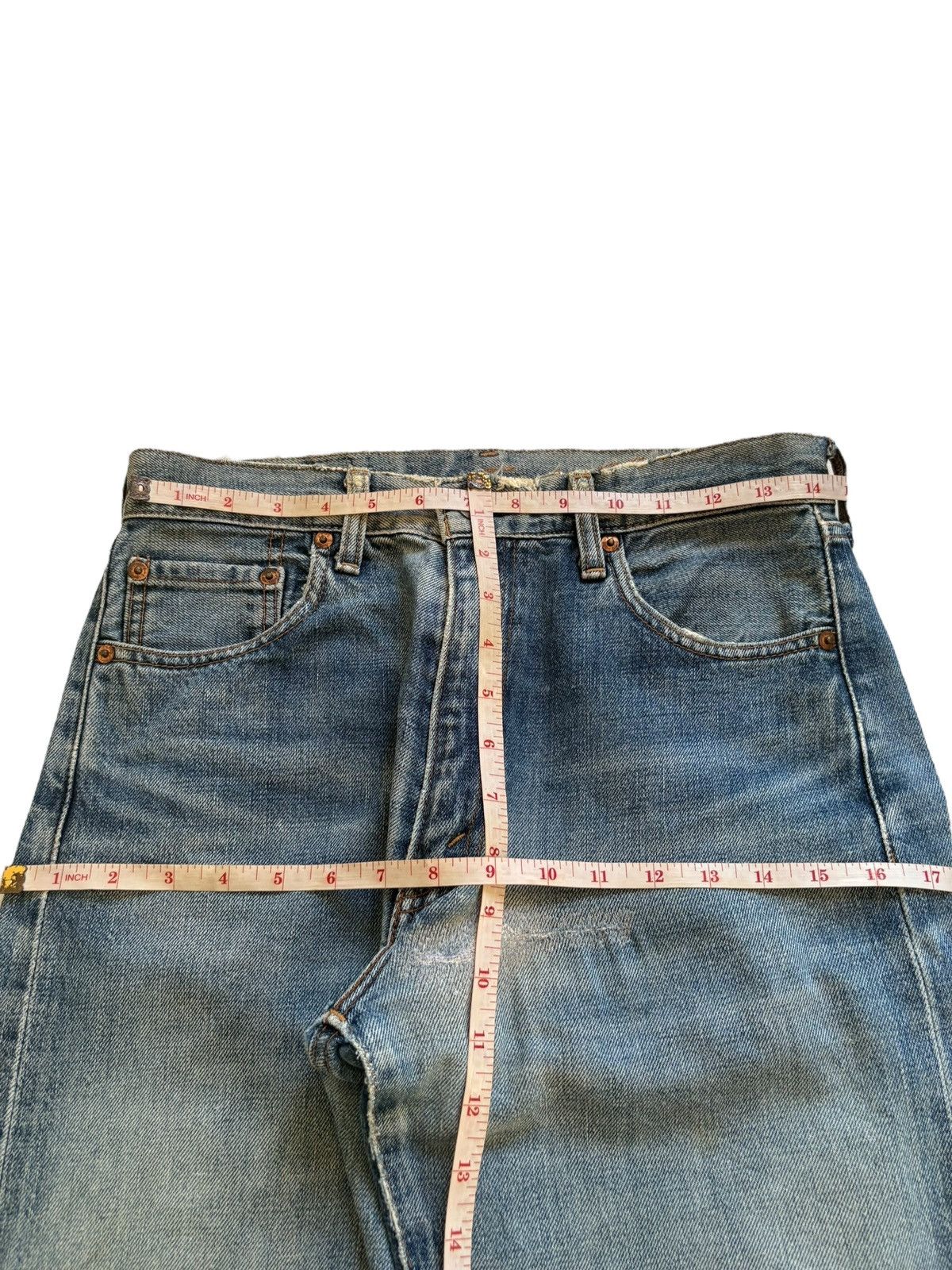 Levi's Vintage 80s Levis 502 Big E Selvedge Mud Wash Loose Jeans Size US 29 - 13 Thumbnail