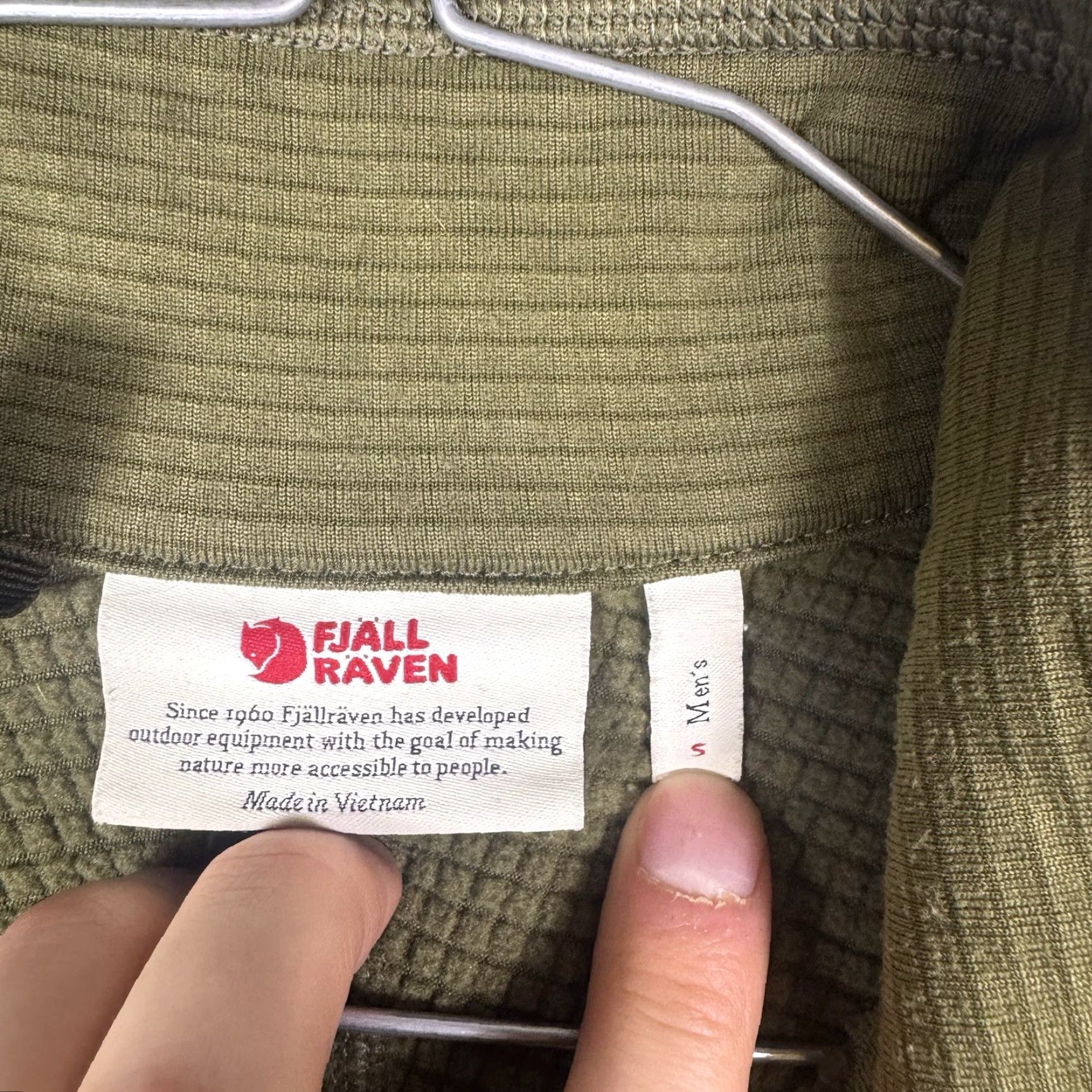 Vintage Fjällräven Jacket Men S Abisko Lite Fleece Grid Pullover Gorpcore Green 1/2 Zip Jacket Size US S / EU 44-46 / 1 - 6 Thumbnail