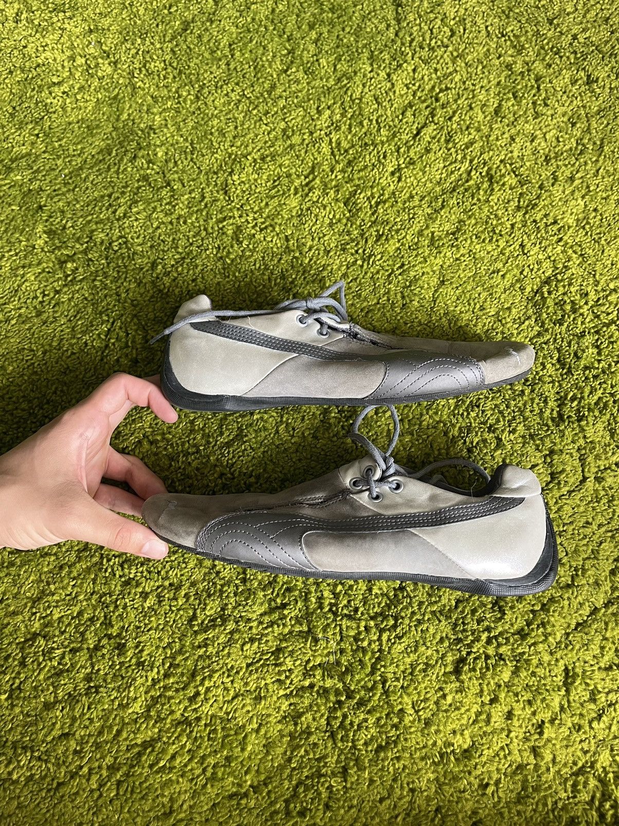 Designer × Puma × Vintage Puma 2000s vintage real suede leather Y2K sneakers Size US 7.5 / EU 40-41 - 7 Thumbnail
