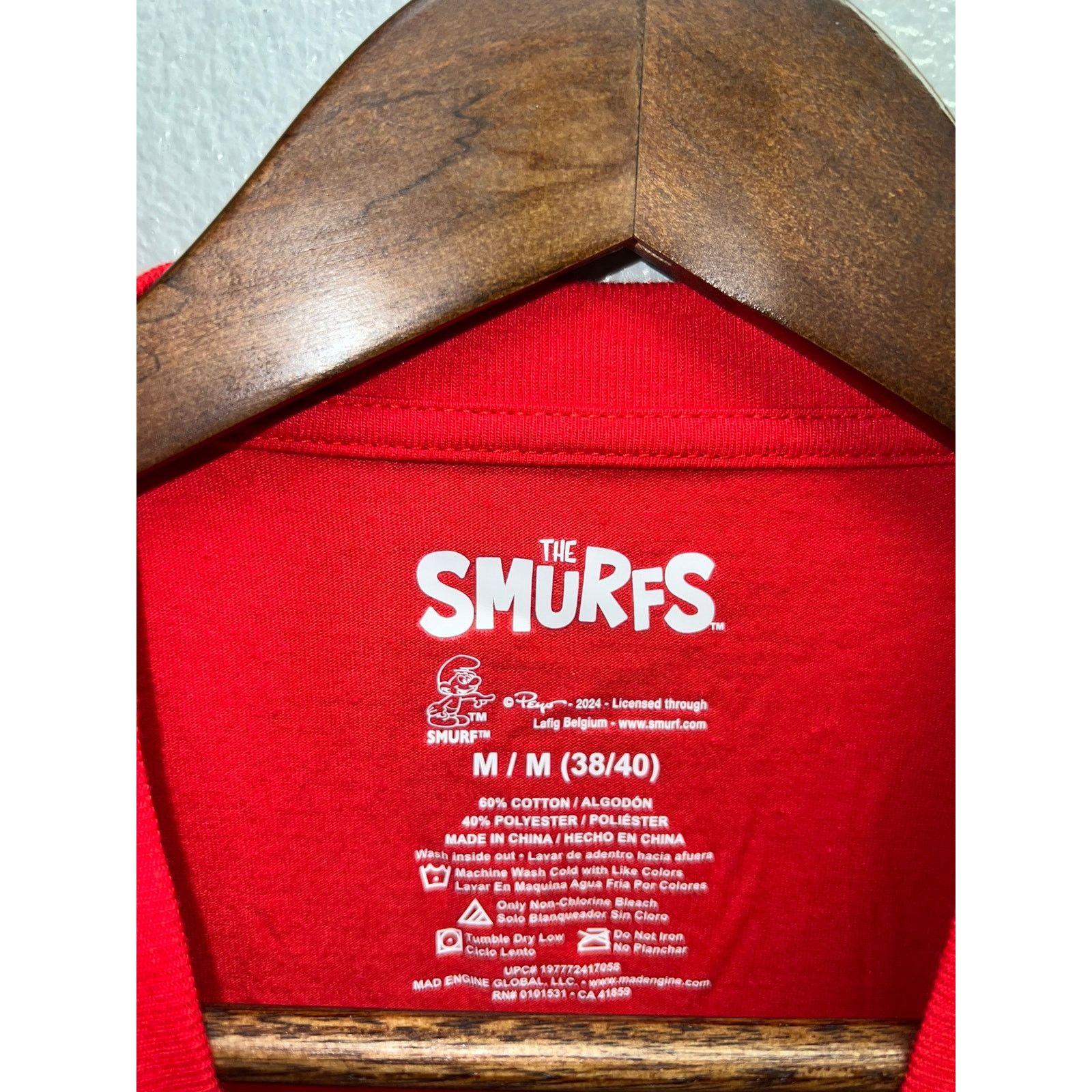 The Unbranded Brand The Smurfs Shirt Loveless Love Less Red Tee Cartoon Medium Size US M / EU 48-50 / 2 - 4 Thumbnail