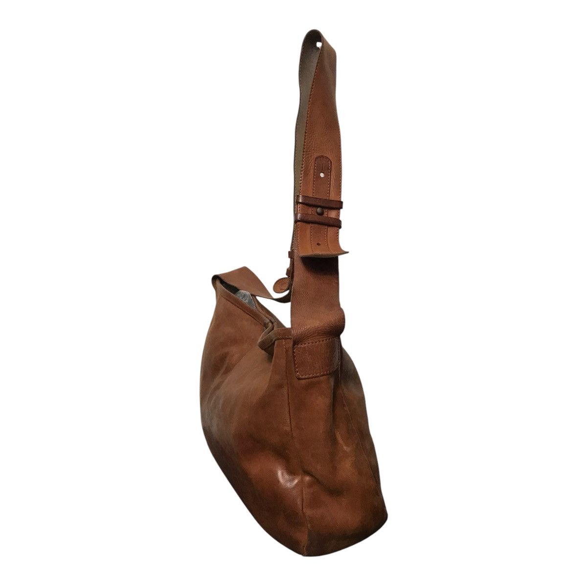 Leather × Vintage Japanese Gren Brown Leather Cross body Size ONE SIZE - 4 Thumbnail