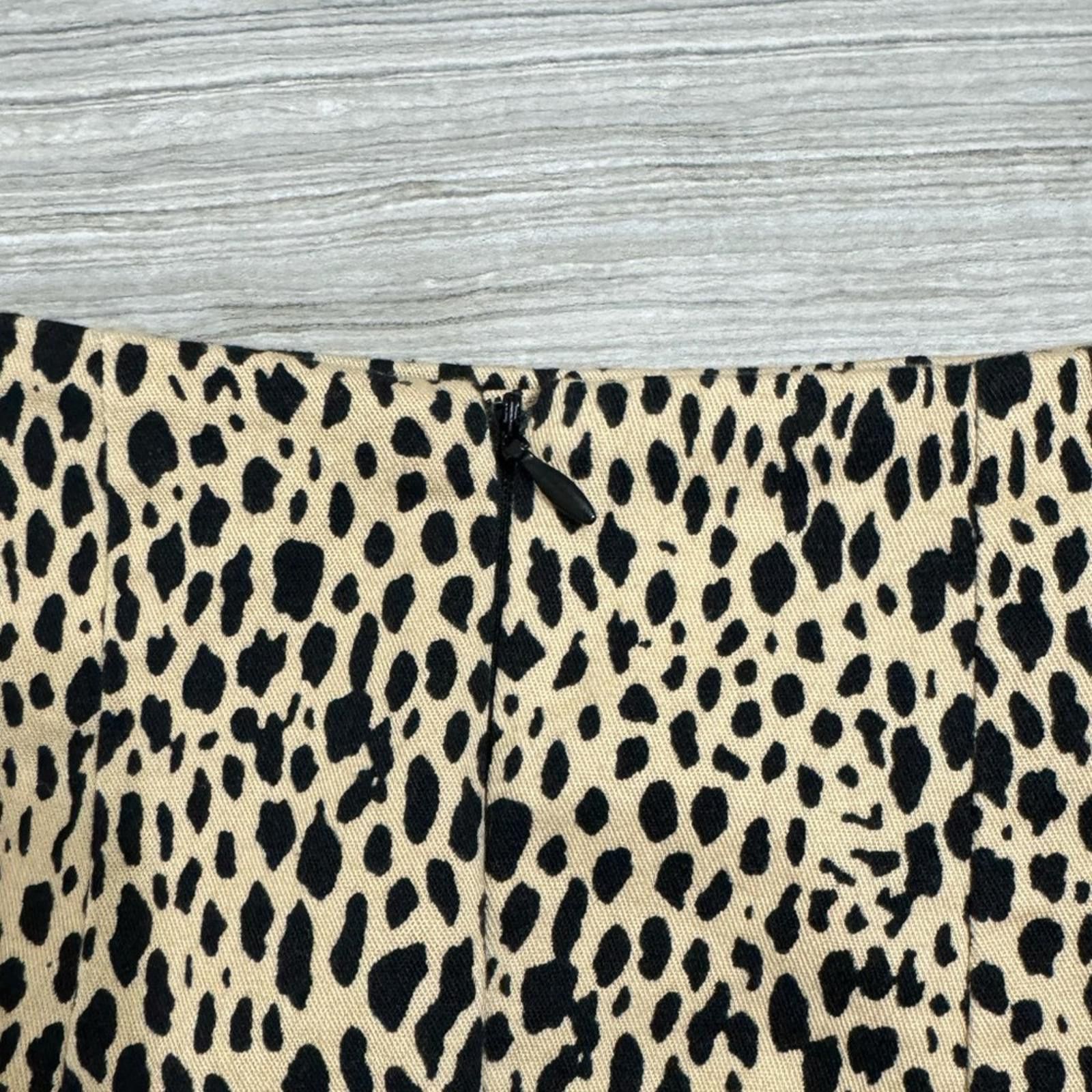 Designer Brandy Melville Tan Phoebe Animal Print Mini Skirt - Size Sm Size 28" / US 6 / IT 42 - 5 Thumbnail
