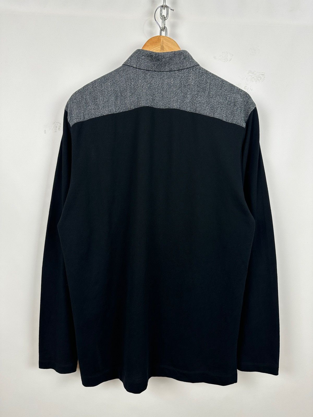 Issey Miyake Issey Miyake Men Black/Gray Long Sleeve Button Up Shirt Size US XL / EU 56 / 4 - 2 Thumbnail