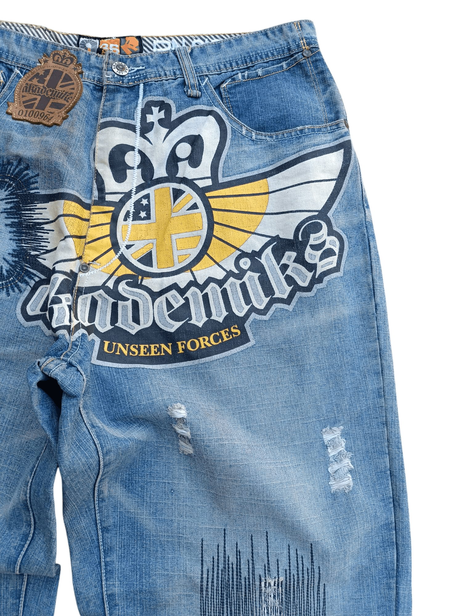 Akademiks Vintage Akademiks Loose Baggy Straight Leg Big Logo Jeans Size US 32 / EU 48 - 7 Thumbnail