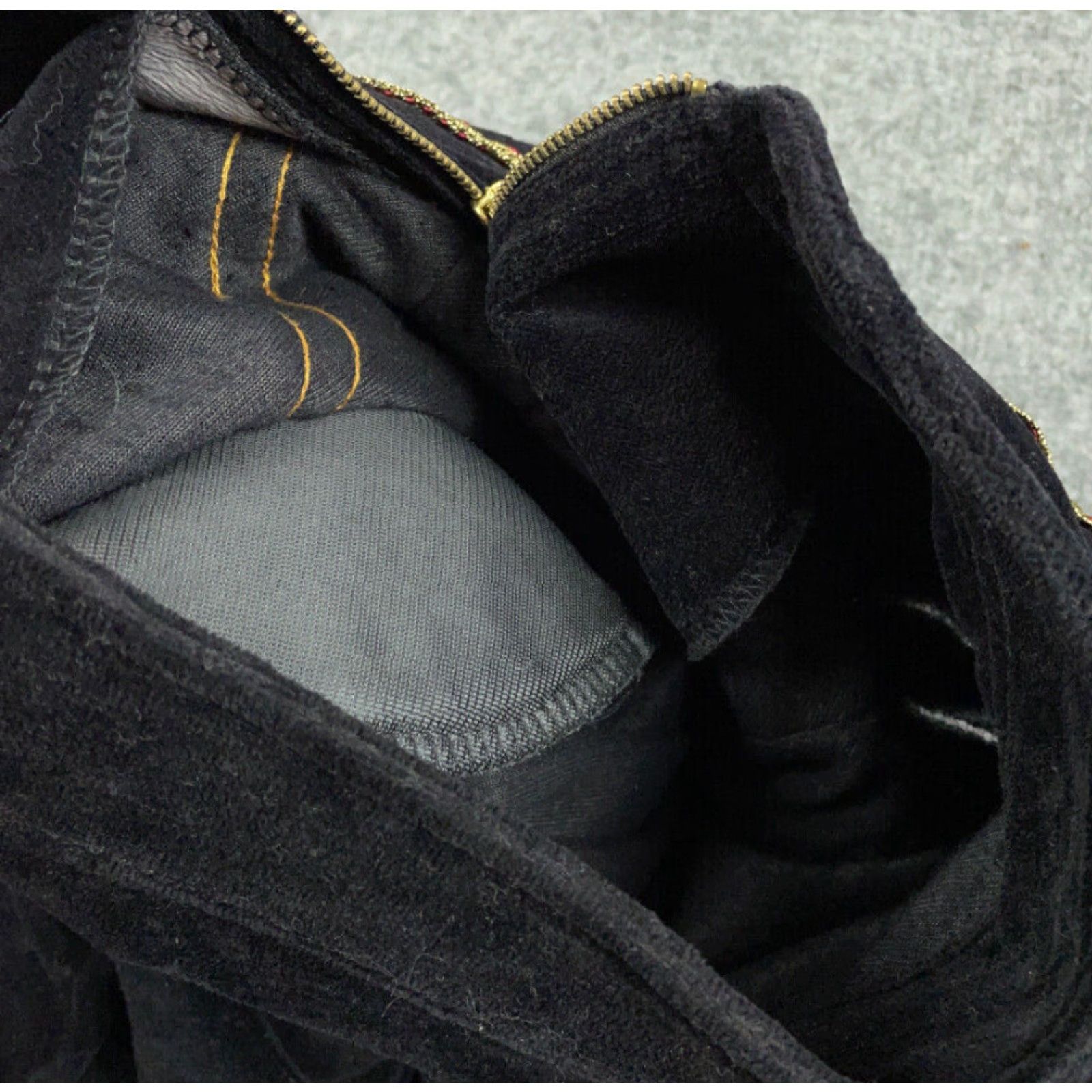 Velour VINTAGE Bonnie Blain Velour Zip Track Jacket Women 1X Black Striped Full Zip 90s USA Made Womens Size XL / US 12-14 / IT 48-50 - 7 Thumbnail