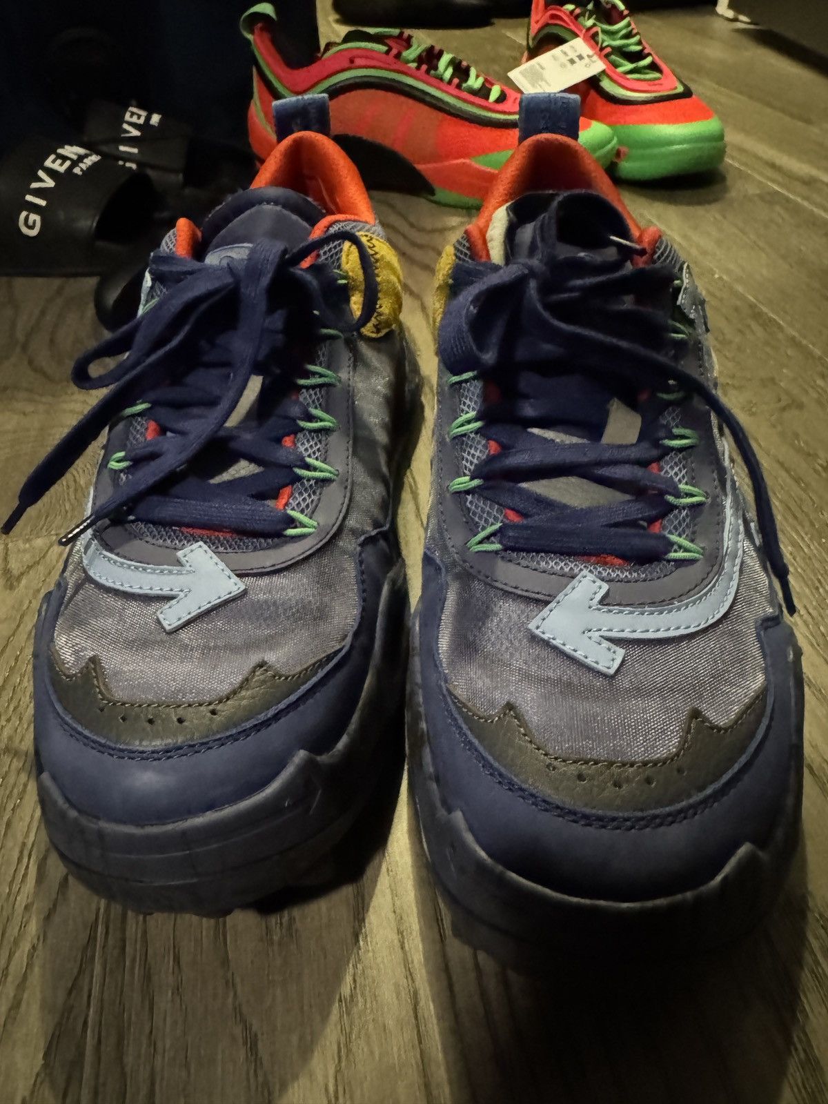 Off-White Off white odsy navy blue never worn Size US 12 / EU 45 - 3 Thumbnail