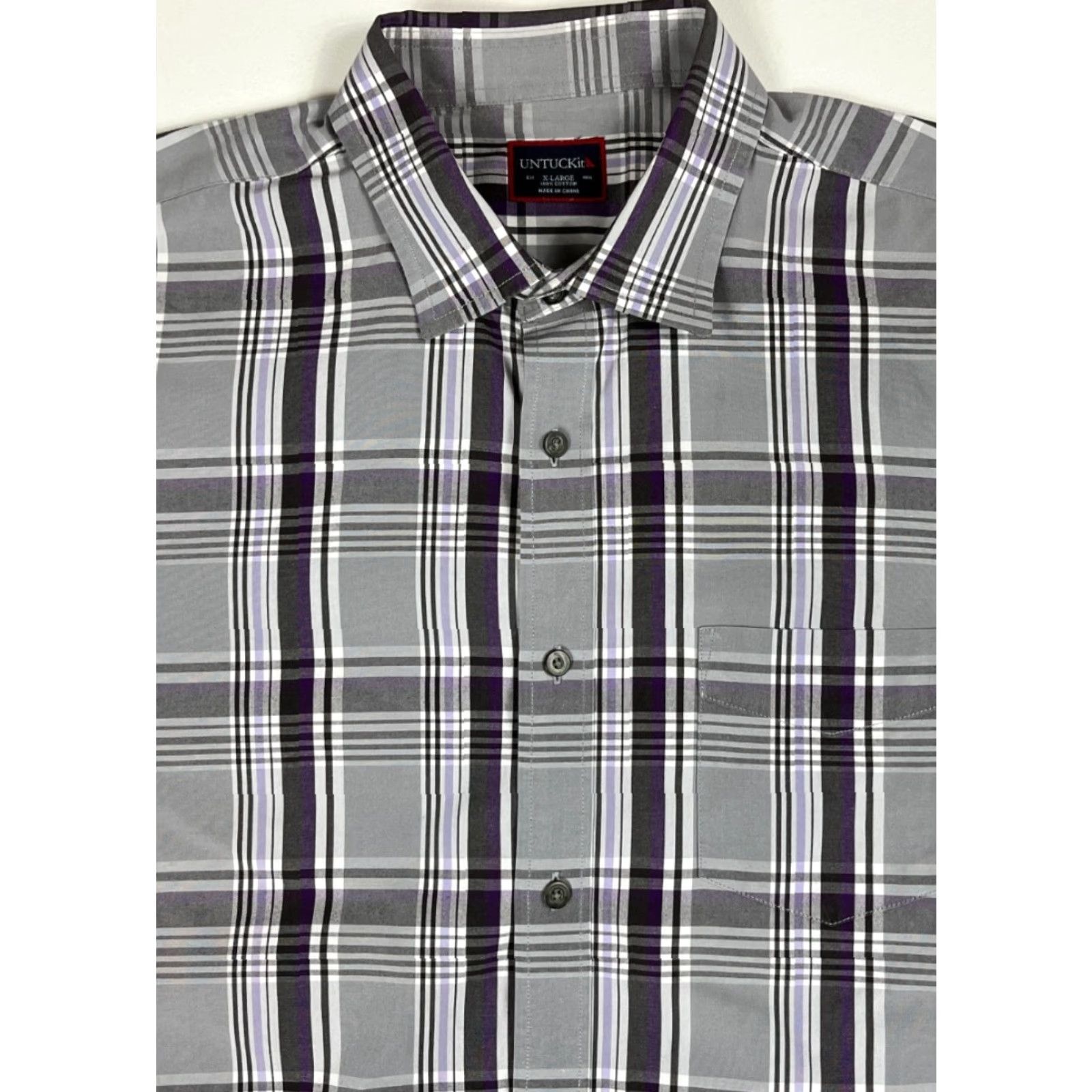UNTUCKit UNTUCKit Button-Up Shirt Plaid XL Mens Size US XL / EU 56 / 4 - 2 Thumbnail