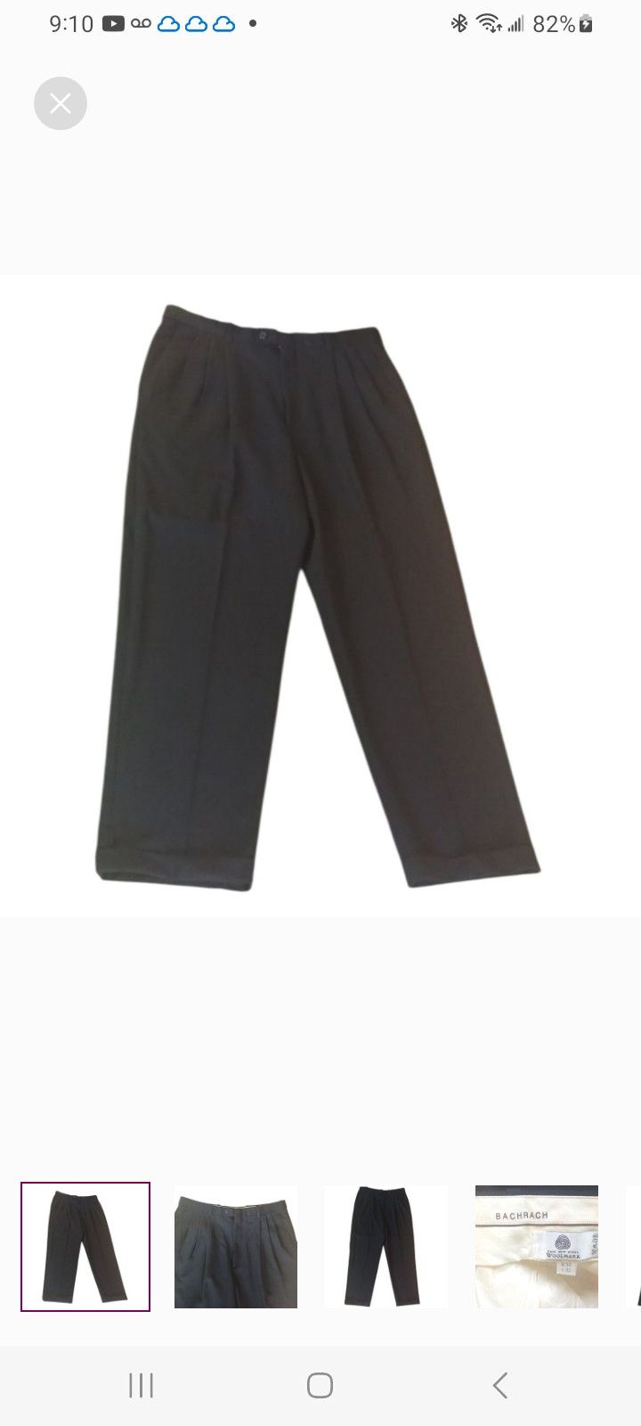 Bachrach Vintage BACHRACH Pure Wool Pants Size US 34 / EU 50 - 1 Thumbnail