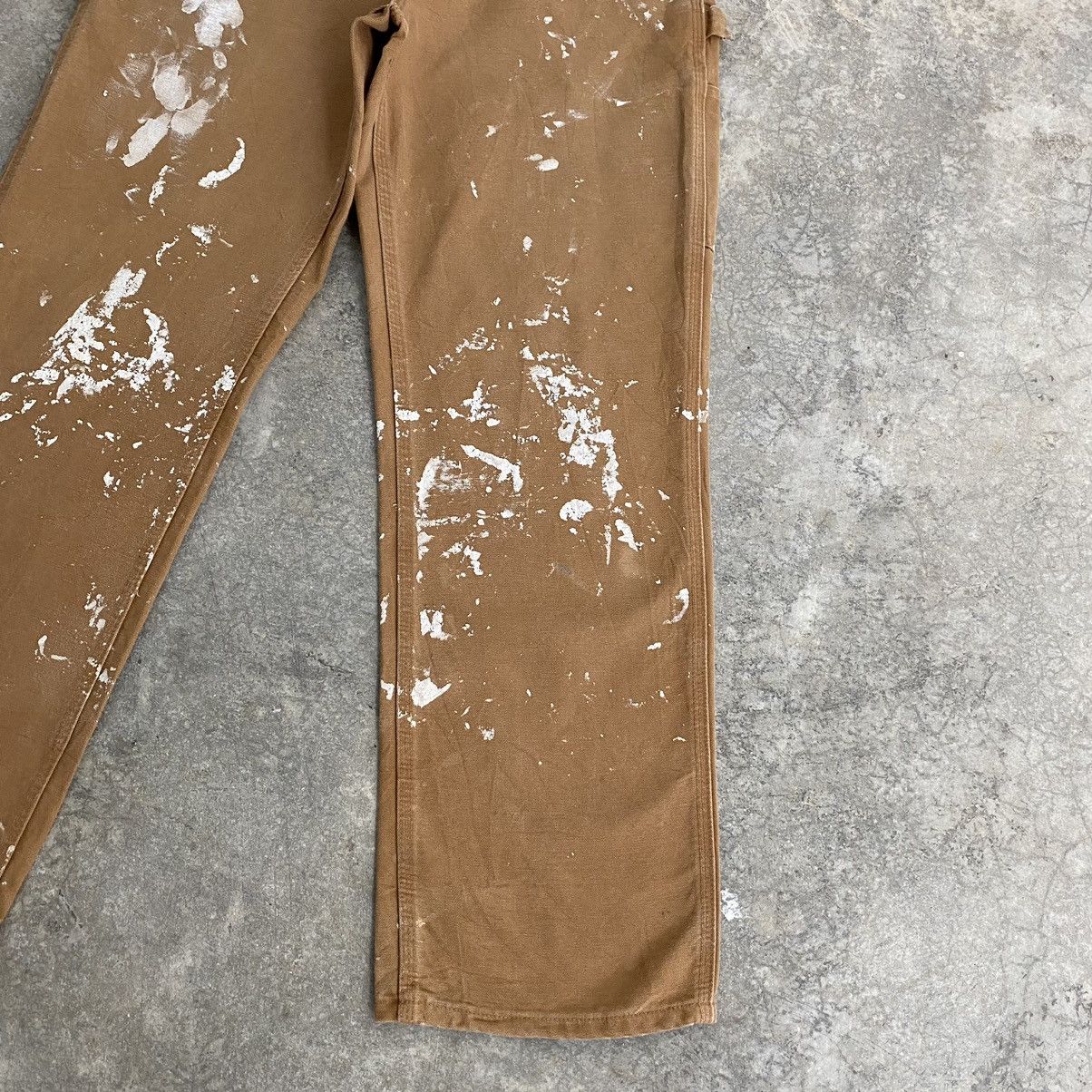 Carhartt Vintage Carhartt Faded Tan Splatter Painter Pants Size US 32 / EU 48 - 8 Thumbnail