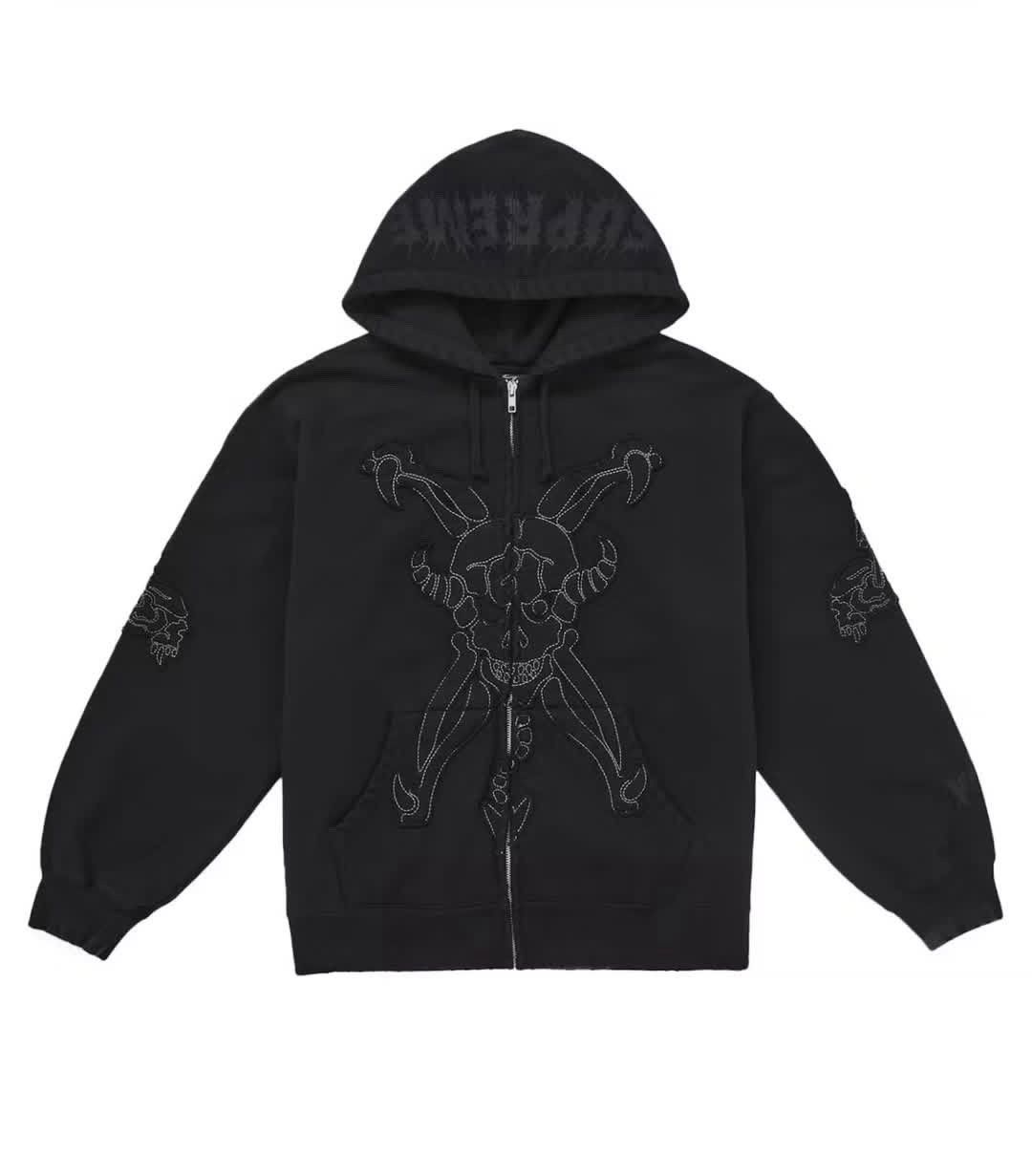 IDGAF Zip Up Hooded Sweatshirt NAVY lサイズ IDGAF Zip Up Hooded Sweatshirt NAVY lサイズ トップス SUPREME IDGAF