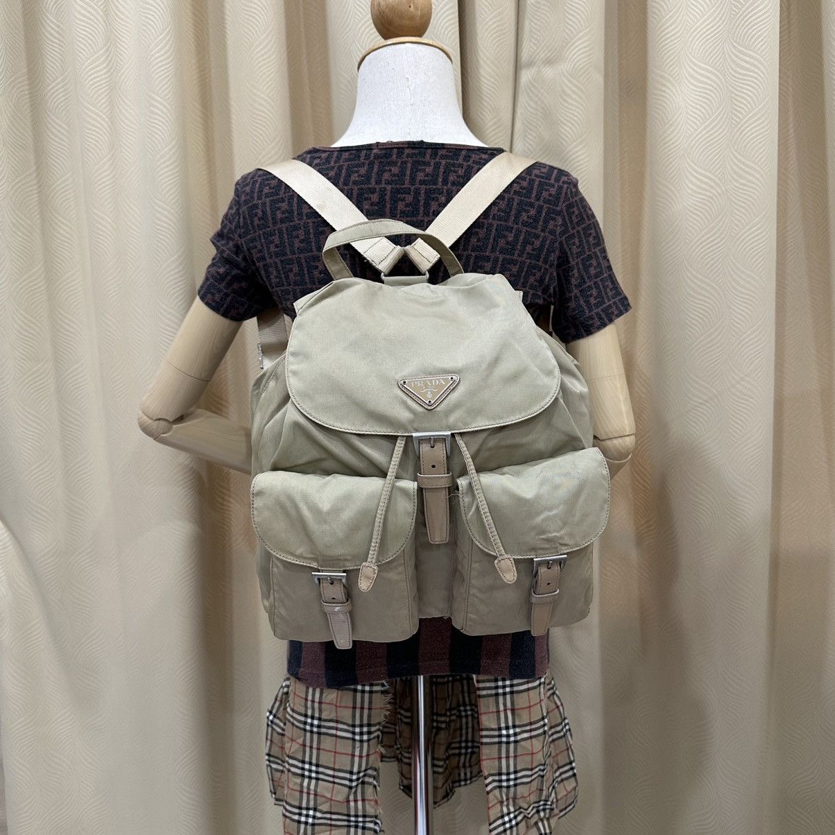 Prada ‼️LASTDROP‼️ AUTHENTIC PRADA NYOON BEIGE BACKPACK Size ONE SIZE - 10 Thumbnail