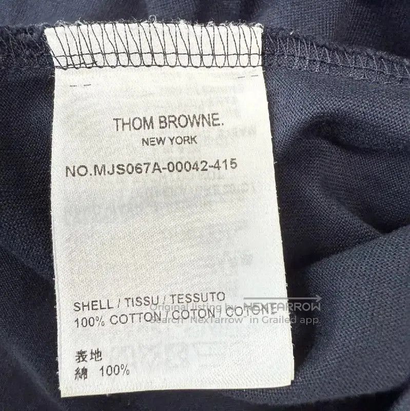 Thom Browne Thom Browne Black Cotton Women's T-Shirt . Size L / US 10 / IT 46 - 4 Thumbnail