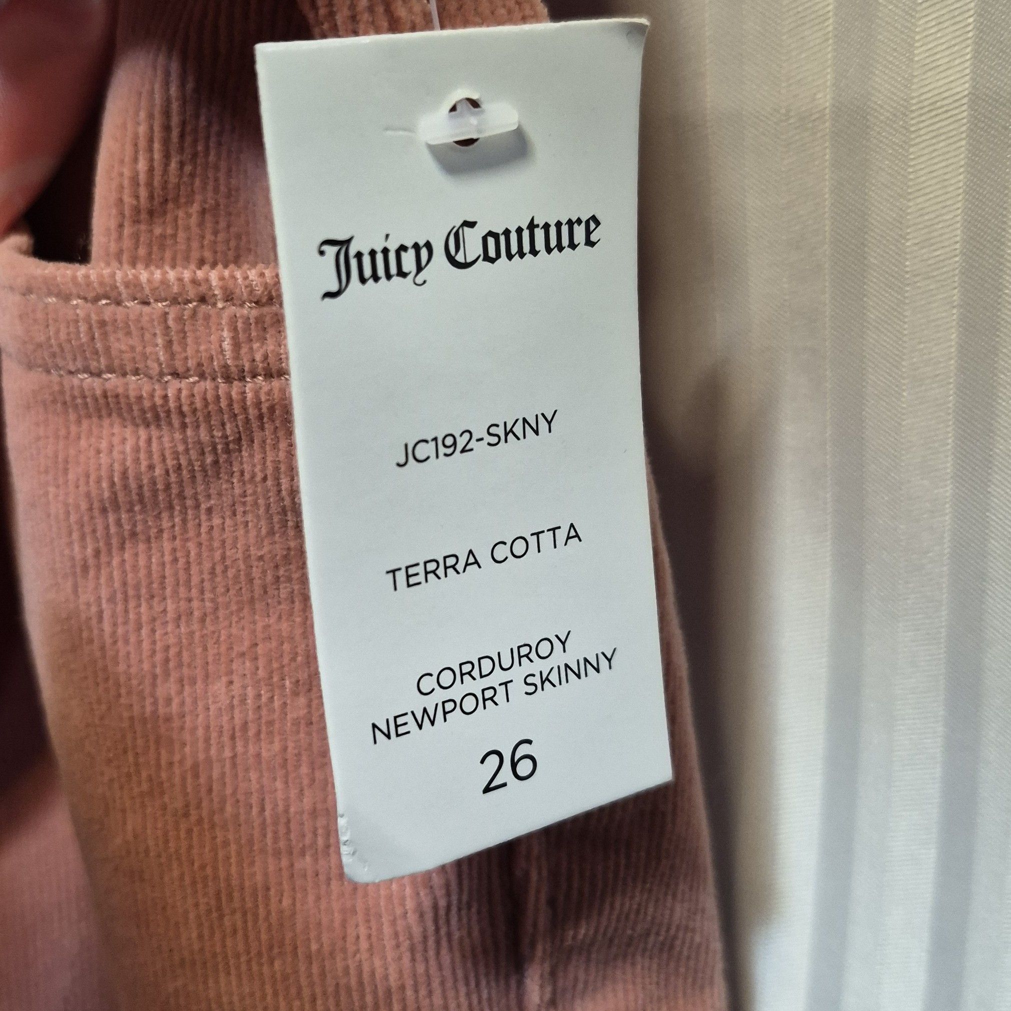 Juicy Couture Juicy Couture 26 Rose Corduroy Newport Skinny Pants NWT Size 26" / US 2 / IT 38 - 6 Thumbnail