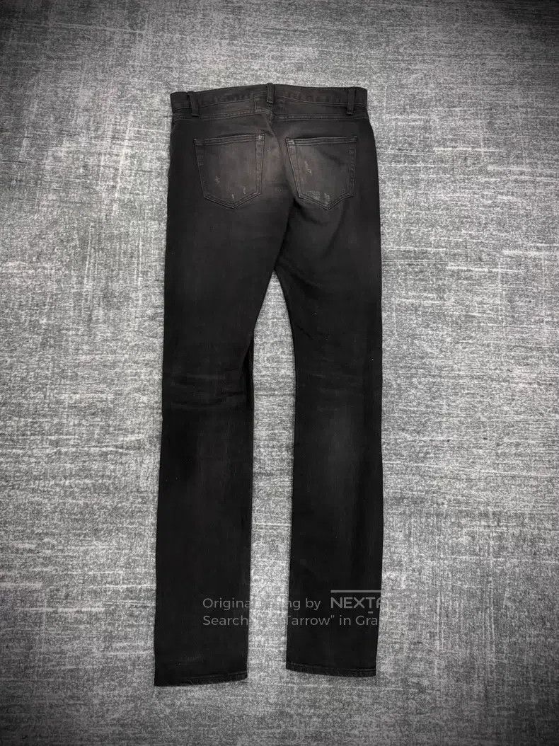 Saint Laurent Paris Saint Laurent Paris Patch Destroyed Denim Jeans Size US 29 - 2 Thumbnail