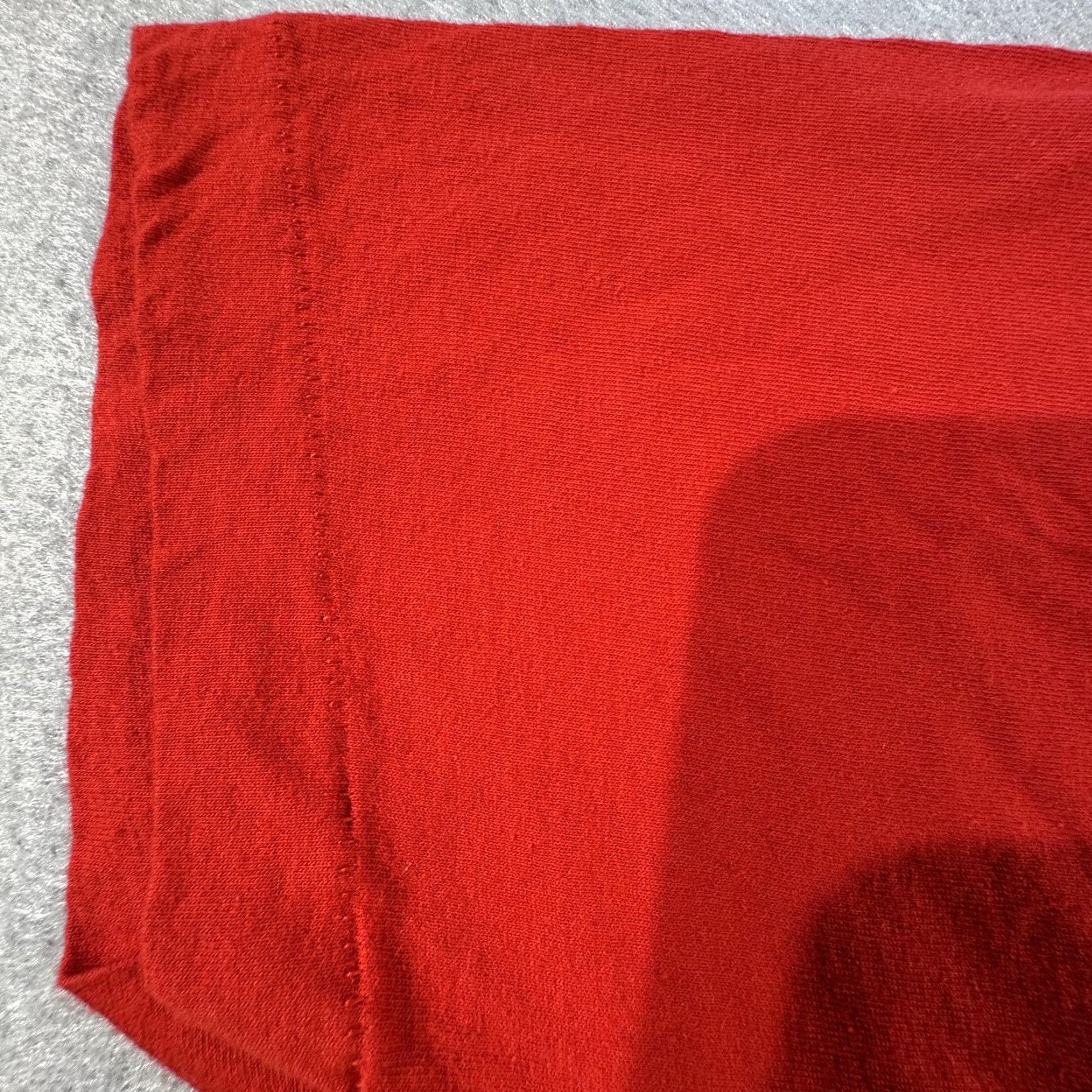 Vintage VINTAGE Screen Stars Shirt Mens Large Red Pocket Single Stitch USA Made 90s Crew Neck Short Sleeve T-Shirt Cotton Blank Size US L / EU 52-54 / 3 - 3 Thumbnail
