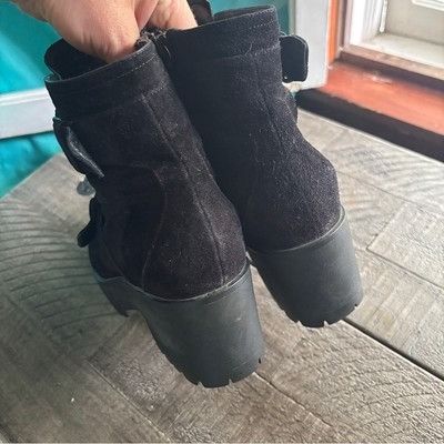 Miu Miu Miu Miu Prada Black Ankle Booties with Rugged Sole Motorcycl Size US 6.5 / IT 36.5 - 9 Thumbnail