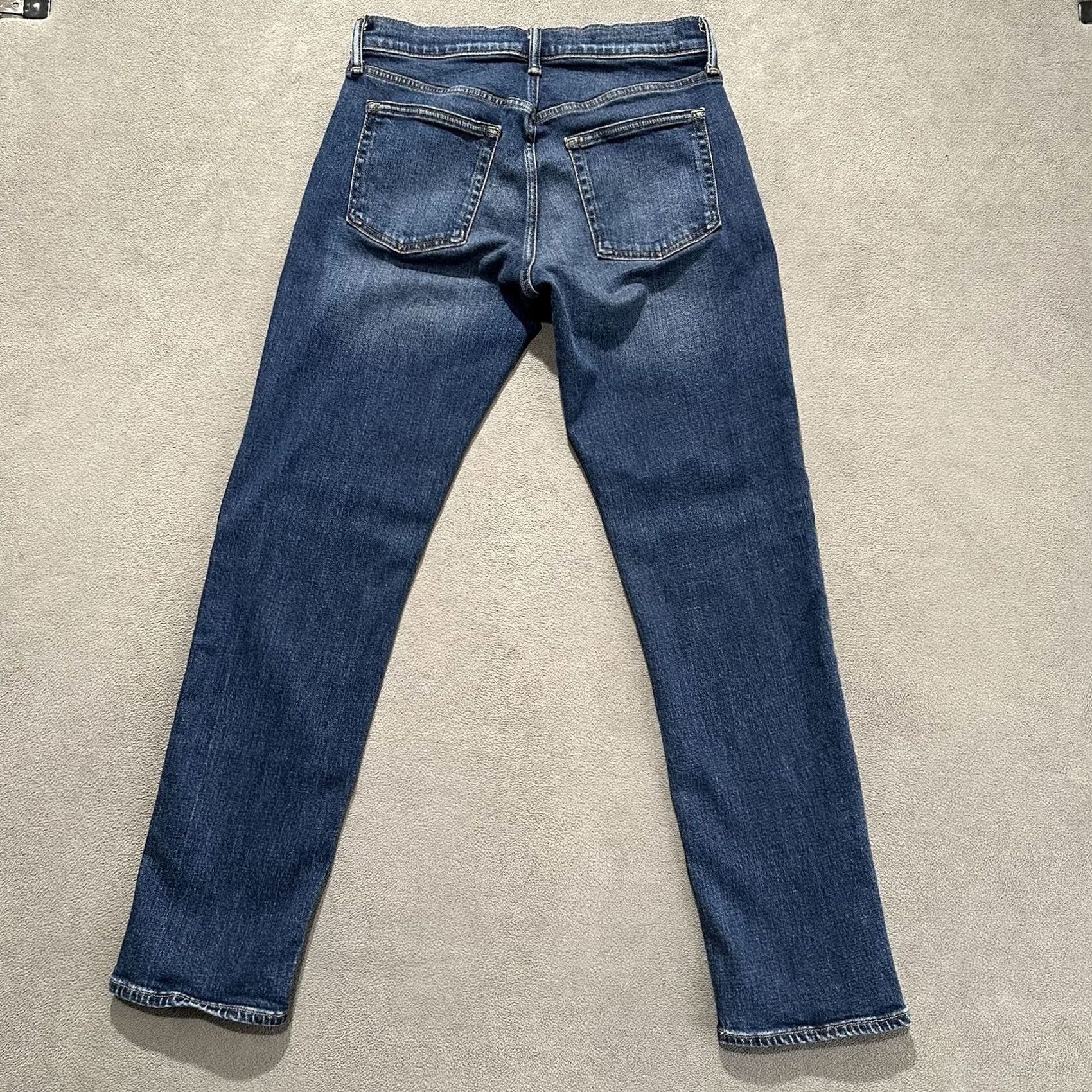 Gap Gap Jeans Mens Blue Slim Fit Soft Flex Dark Wash Denim EUC 31x32 (29x30) Size US 31 - 2 Thumbnail