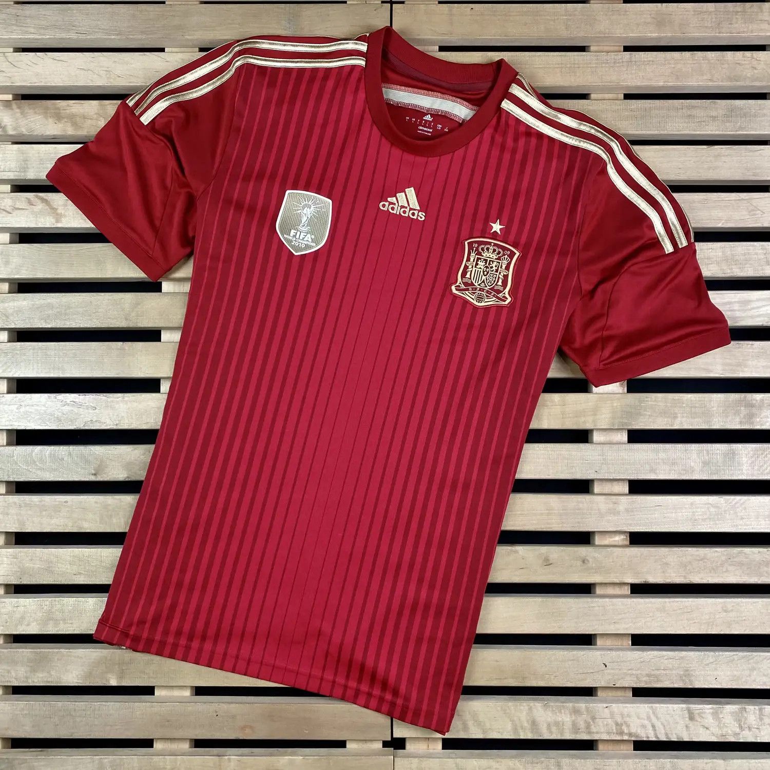 Adidas Mens Football Shirt Spain Home 2014 Adidas Size L Size US L / EU 52-54 / 3 - 1 Thumbnail