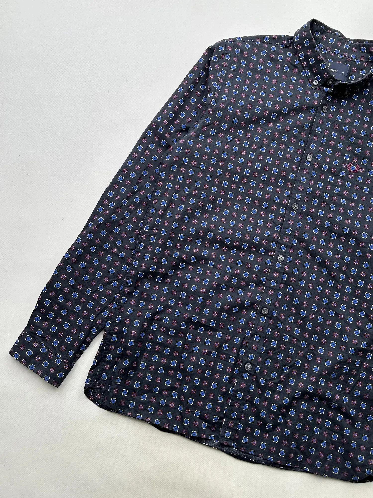 Fred Perry Fred Perry Printed Shirt Long Sleeve (7) Size US M / EU 48-50 / 2 - 2 Thumbnail