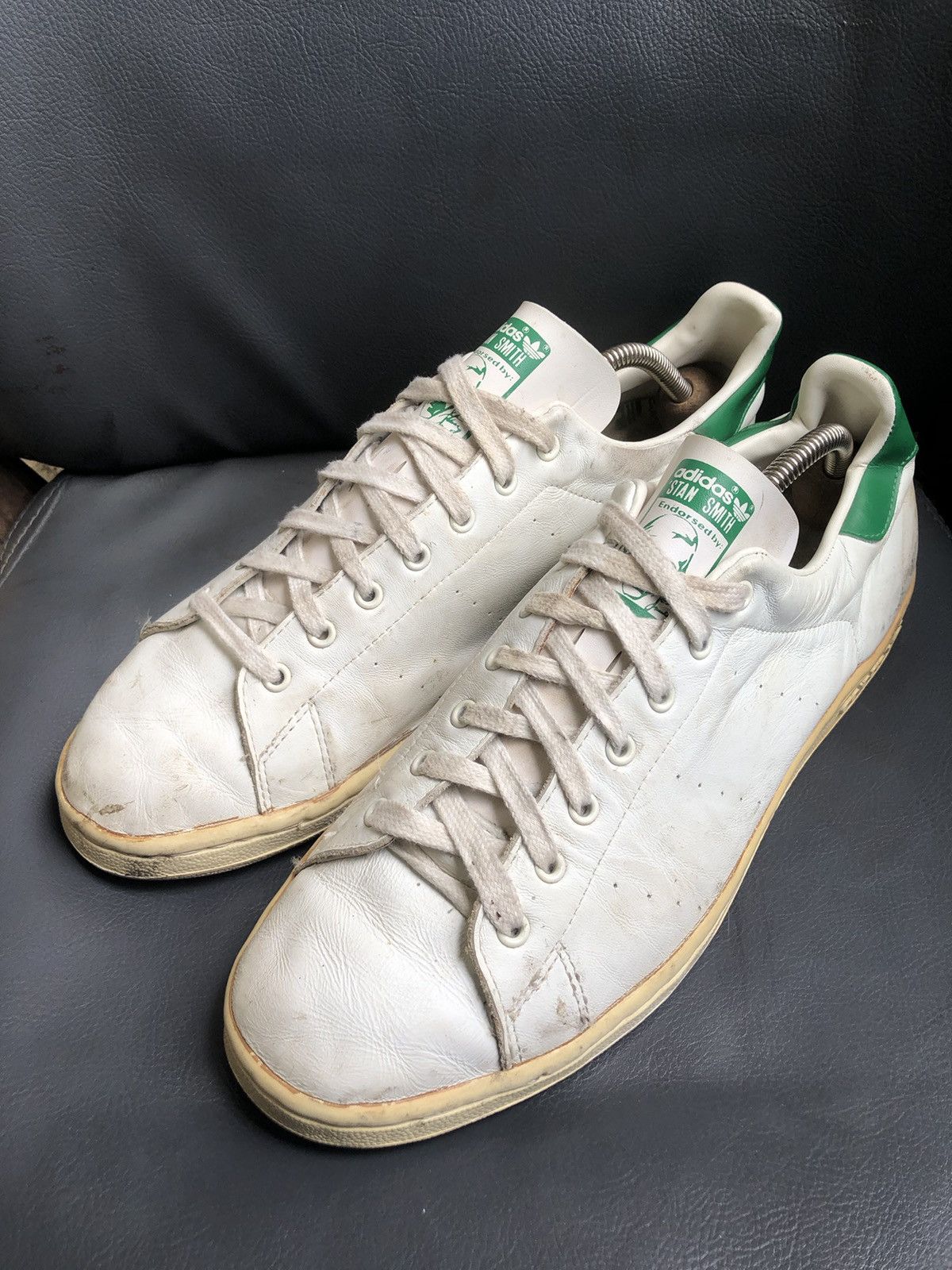 Adidas VTG 90’s ADIDAS Stan Smith White Men’s Sneakers Sz US 12.5 Size US 12.5 / EU 45-46 - 3 Thumbnail