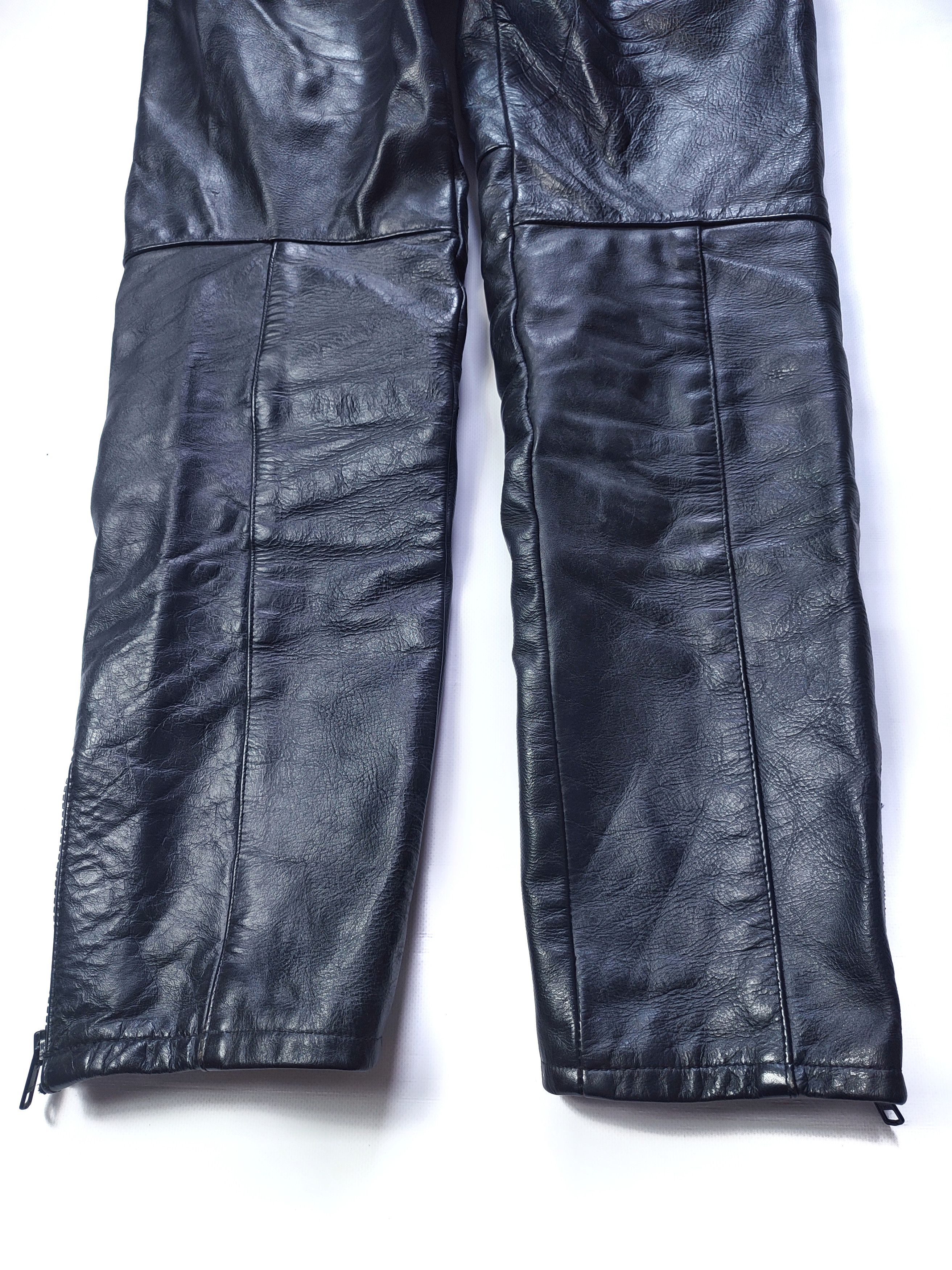 Genuine Leather Vintage Moto Biker Leather Pants Size US 32 / EU 48 - 7 Thumbnail