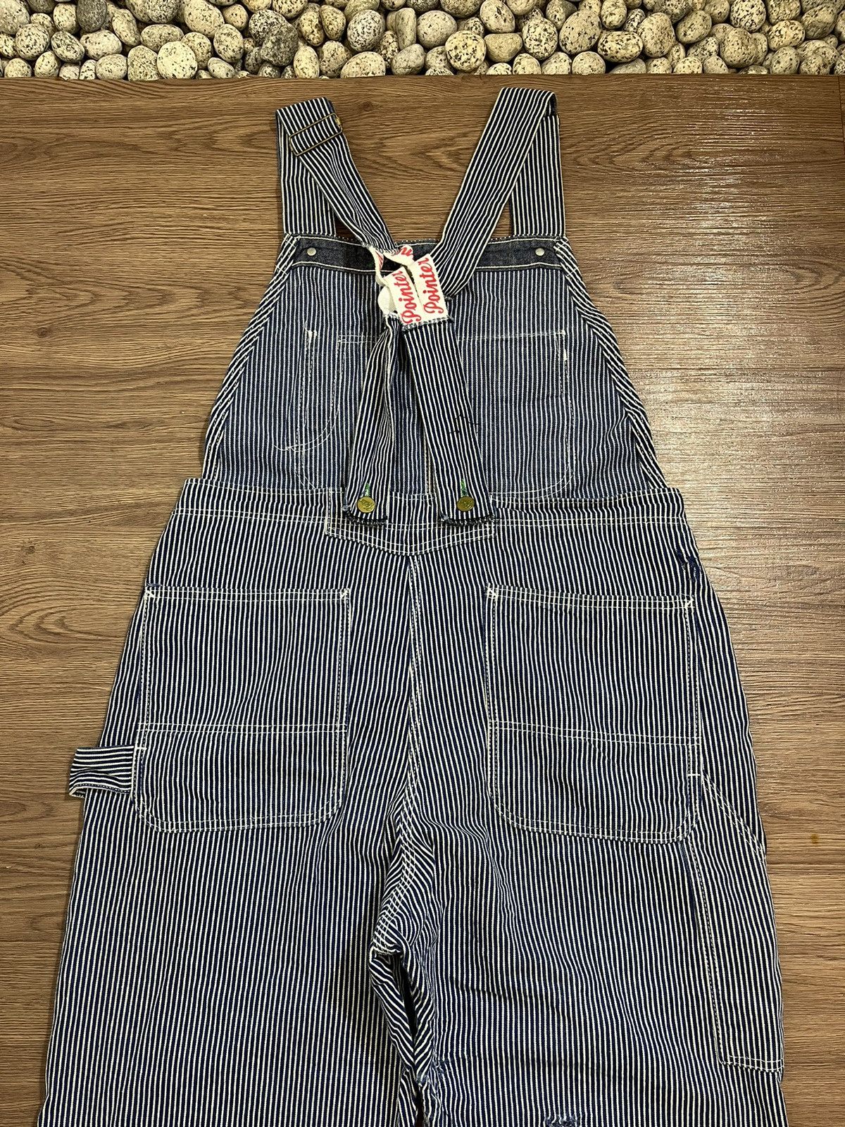Pointer × Vintage Pointer Vintage Hickory Stripe Carpenter Overalls Size US 36 / EU 52 - 4 Thumbnail