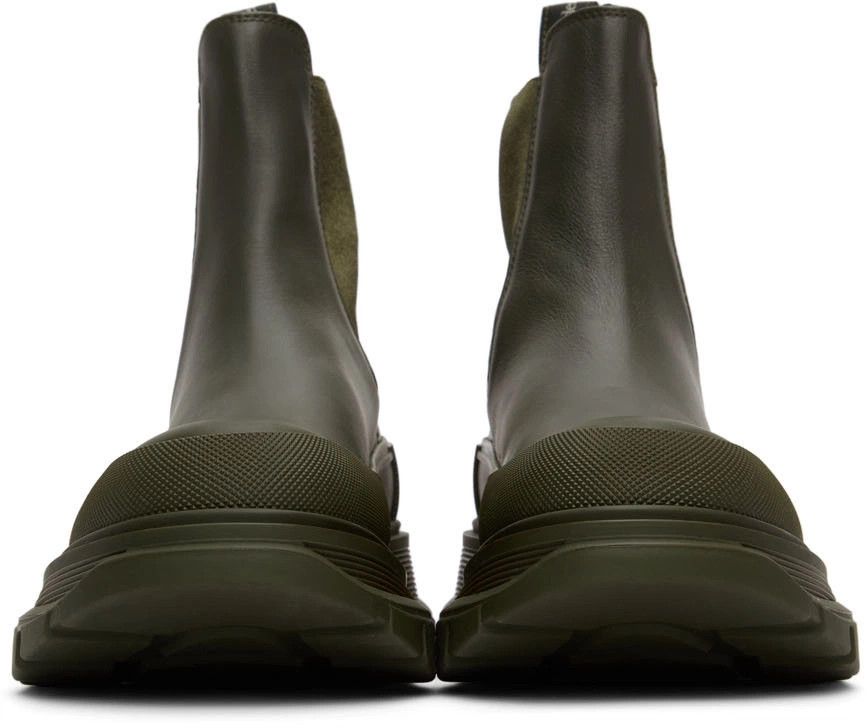 Alexander McQueen o1y1024 Ankle Boots in Military Green Size US 7 / EU 40 - 2 Thumbnail