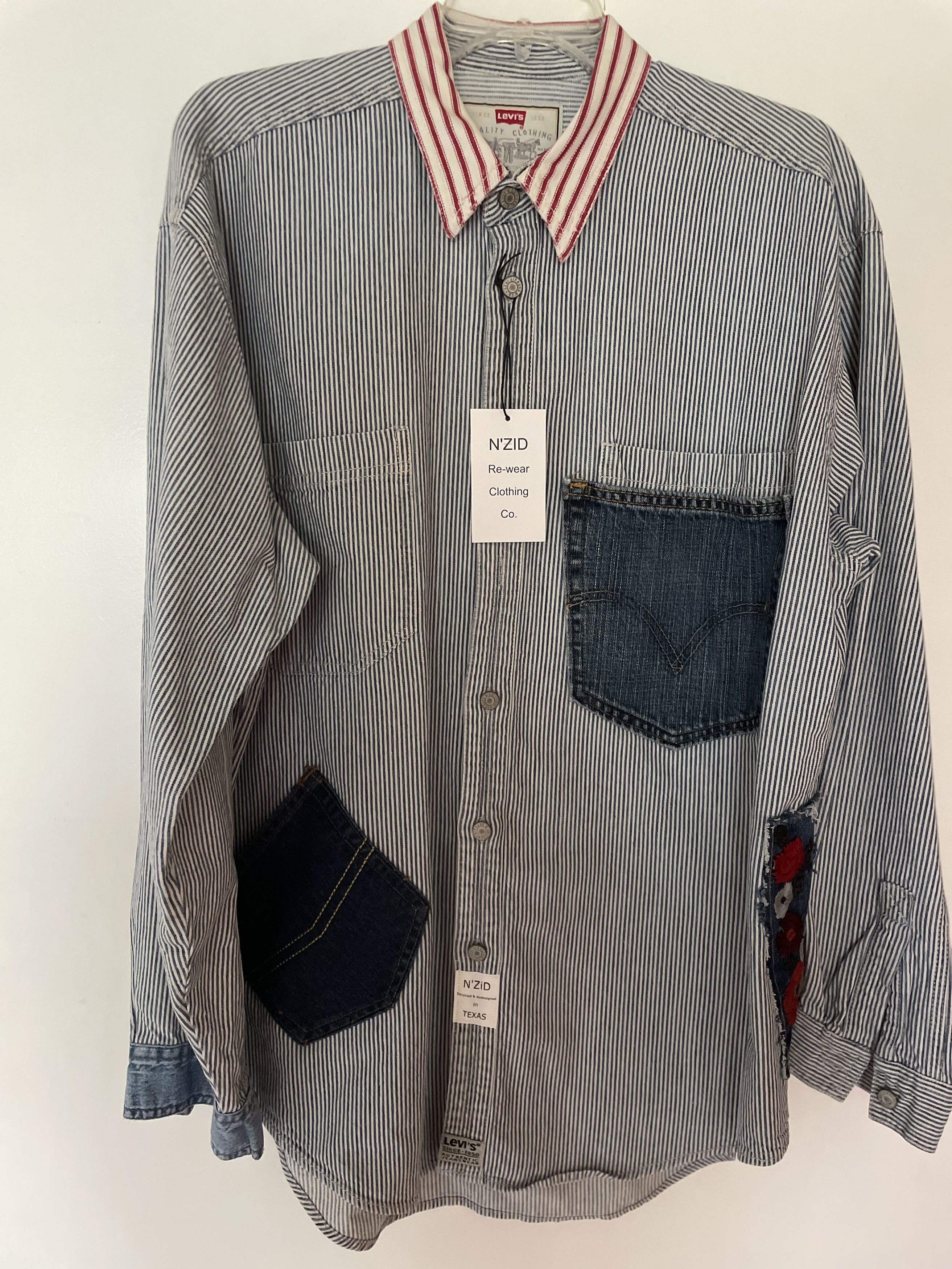 Other Repurposed Levi Shirt Size US L / EU 52-54 / 3 - 1 Thumbnail