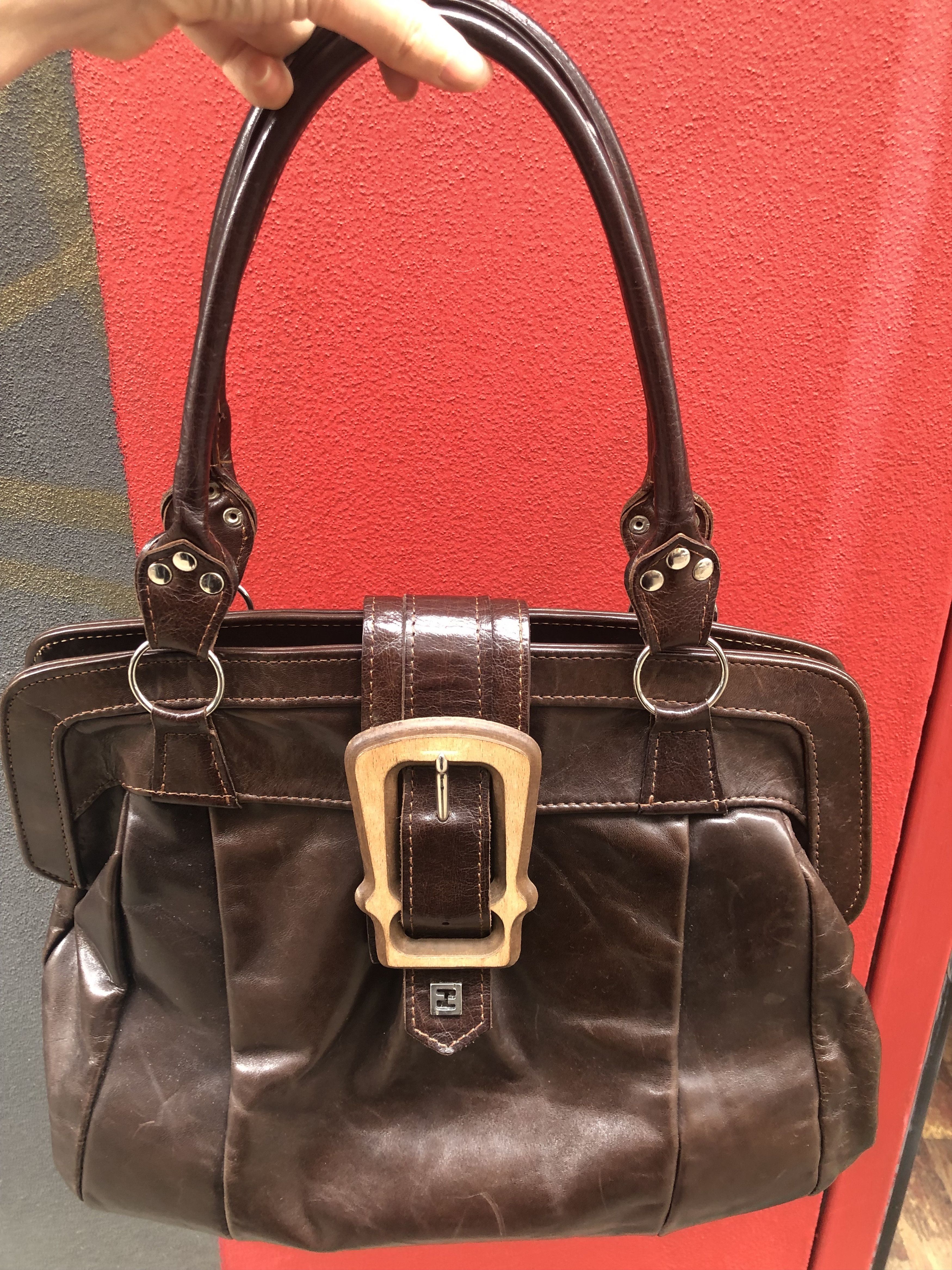 Fendi Rare Authentic Vintage Fendi leather satchel Size ONE SIZE - 10 Thumbnail