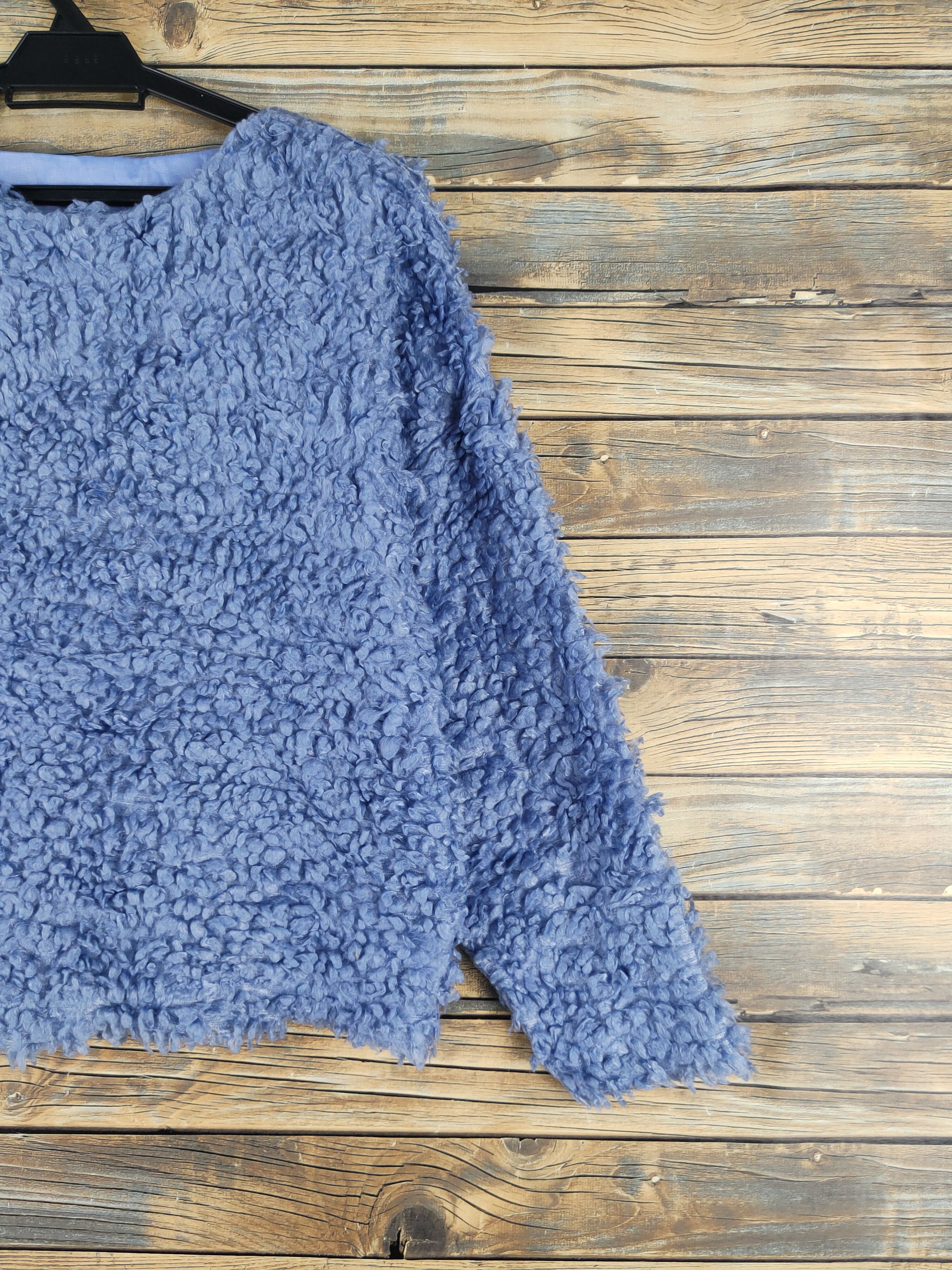Japanese Brand × Vintage Japanese Brand Blue Fur shaggy Mohair Knitwear #W1347 Size M / US 6-8 / IT 42-44 - 5 Thumbnail