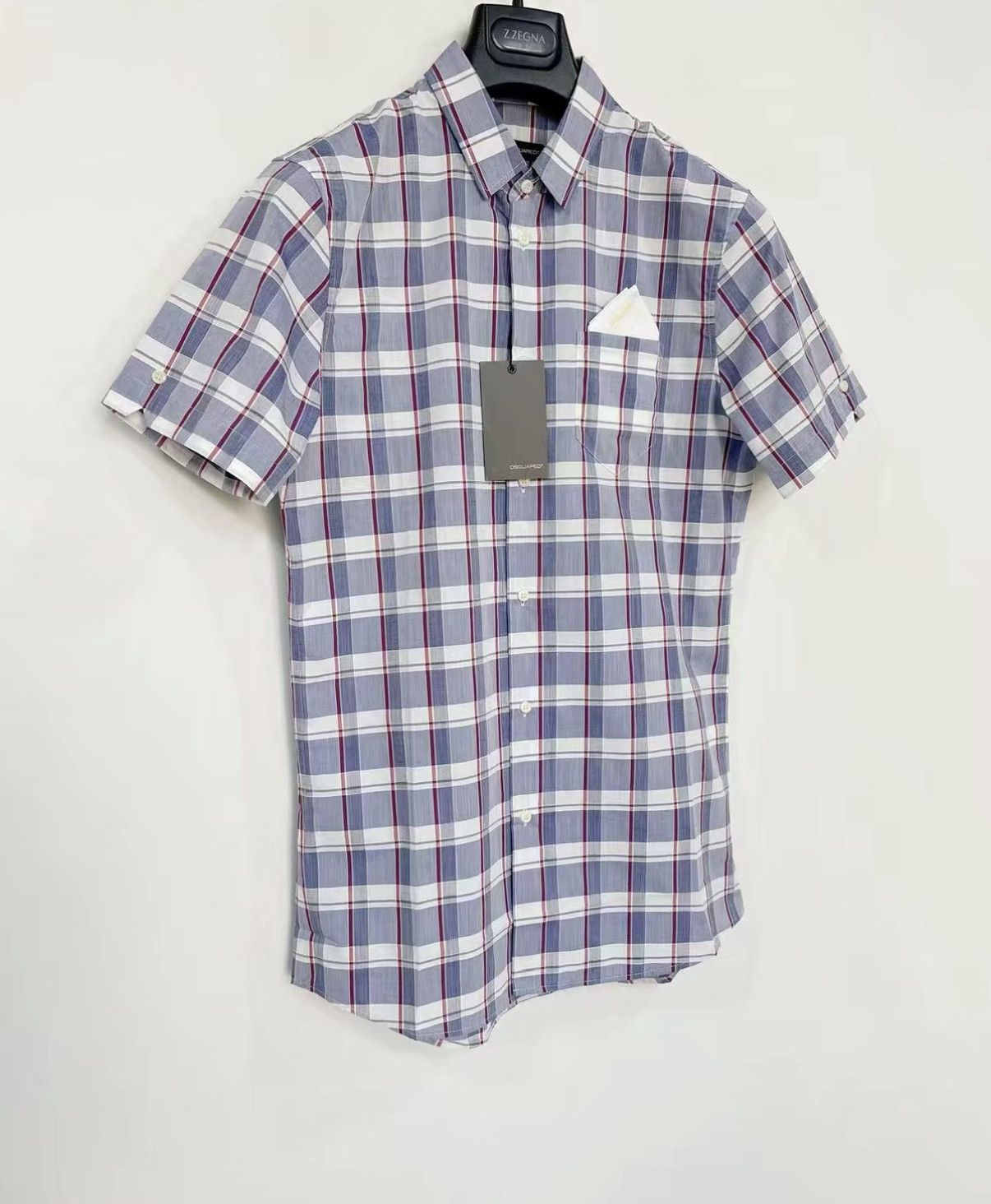 Dsquared2 DSQUARED2 D2 100% Cotton Short Sleeve Shirt J30 Size US S / EU 44-46 / 1 - 2 Thumbnail