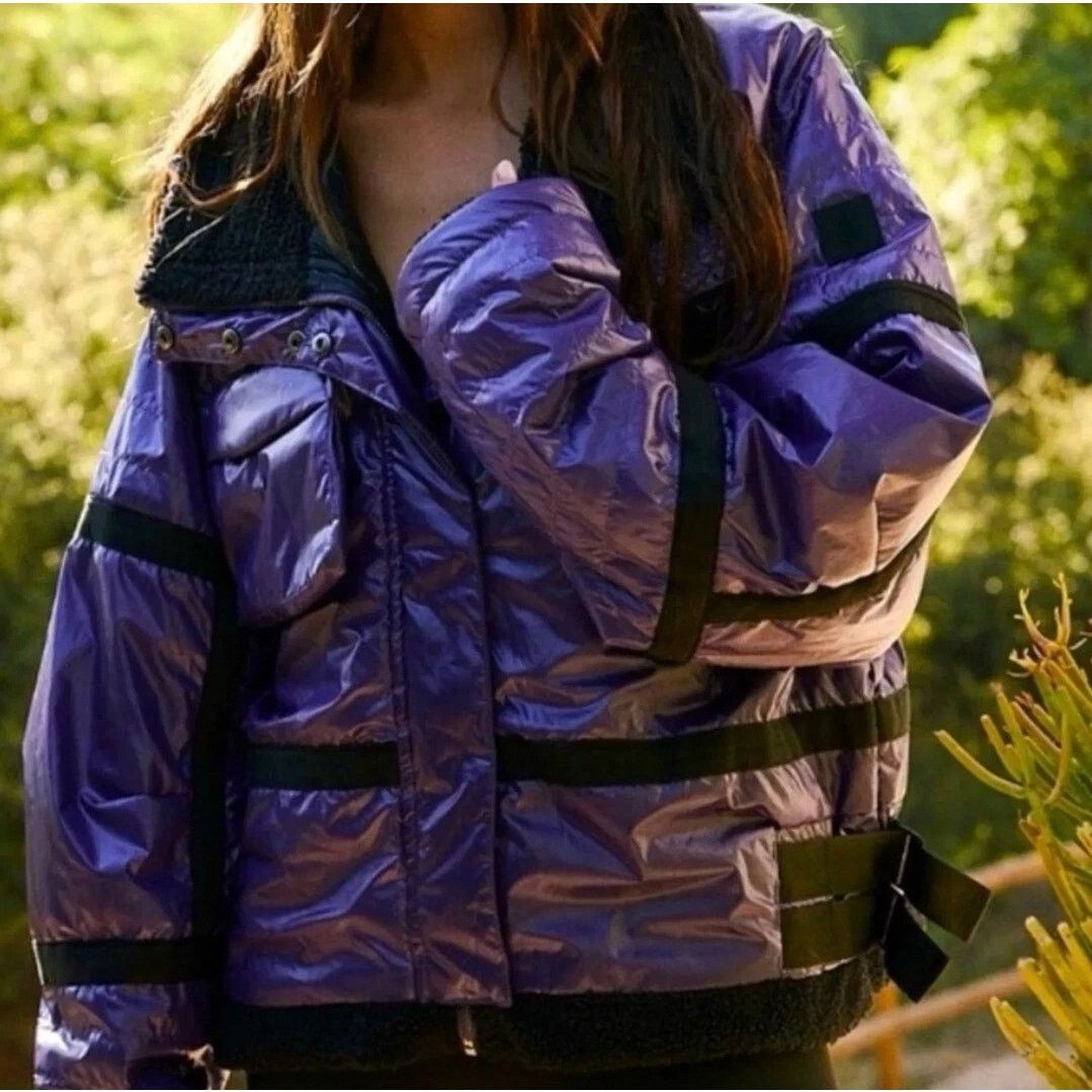 Free People Free People Movement Vagabond Fleece Bomber Jacket Womens XS Size XS / US 0-2 / IT 36-38 - 3 Thumbnail